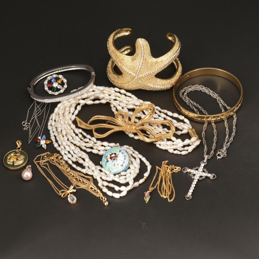 Assorted Jewelry Featuring Swarovski, Kate Spade and Lily Pulitzer