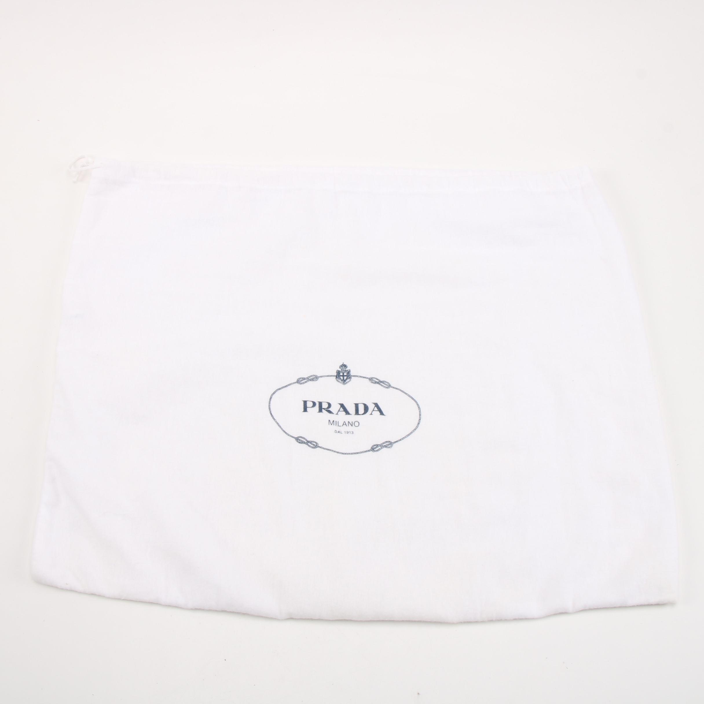 Prada Black Vitello Daino Grained Leather Hobo Bag