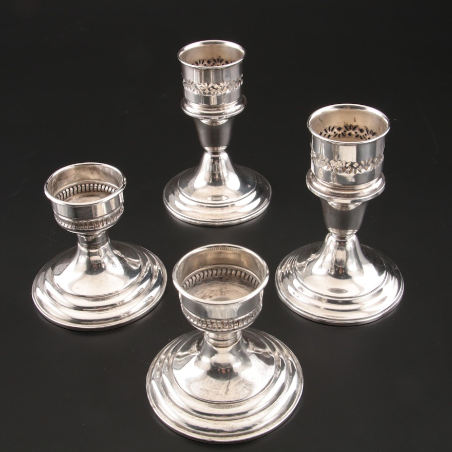 Gorham and Preisner Weighted Sterling Silver Candle Holders
