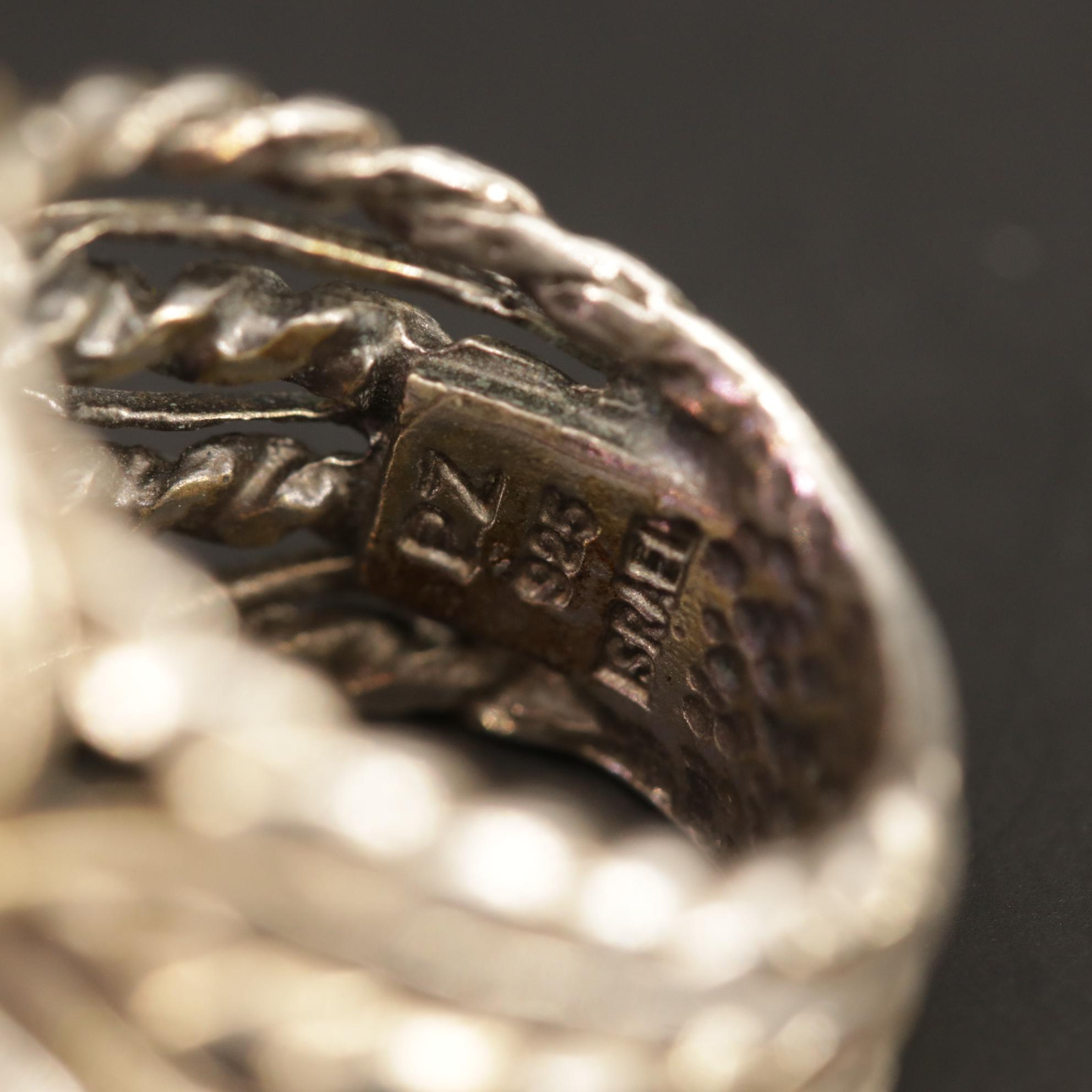 Sterling Silver Amethyst, Sapphire and Diamond Rings