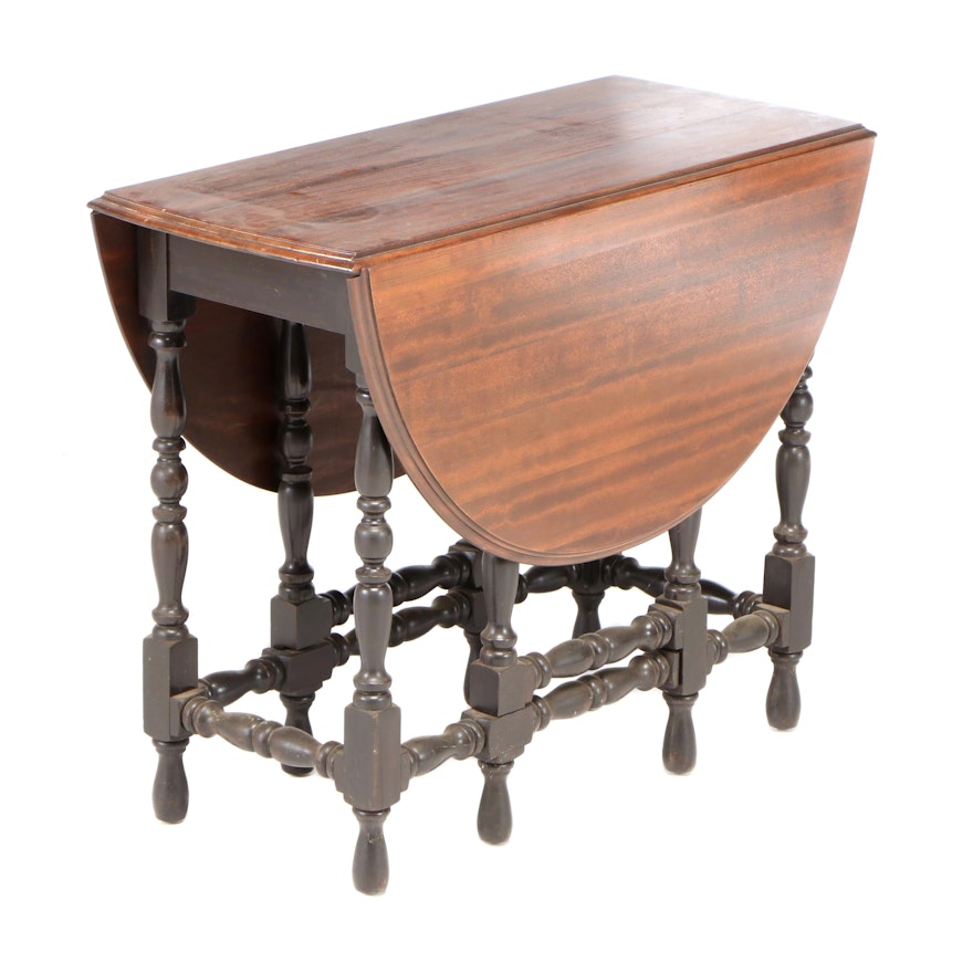 Mahogany Drop Leaf Gate-Leg Table, Early 20th Century