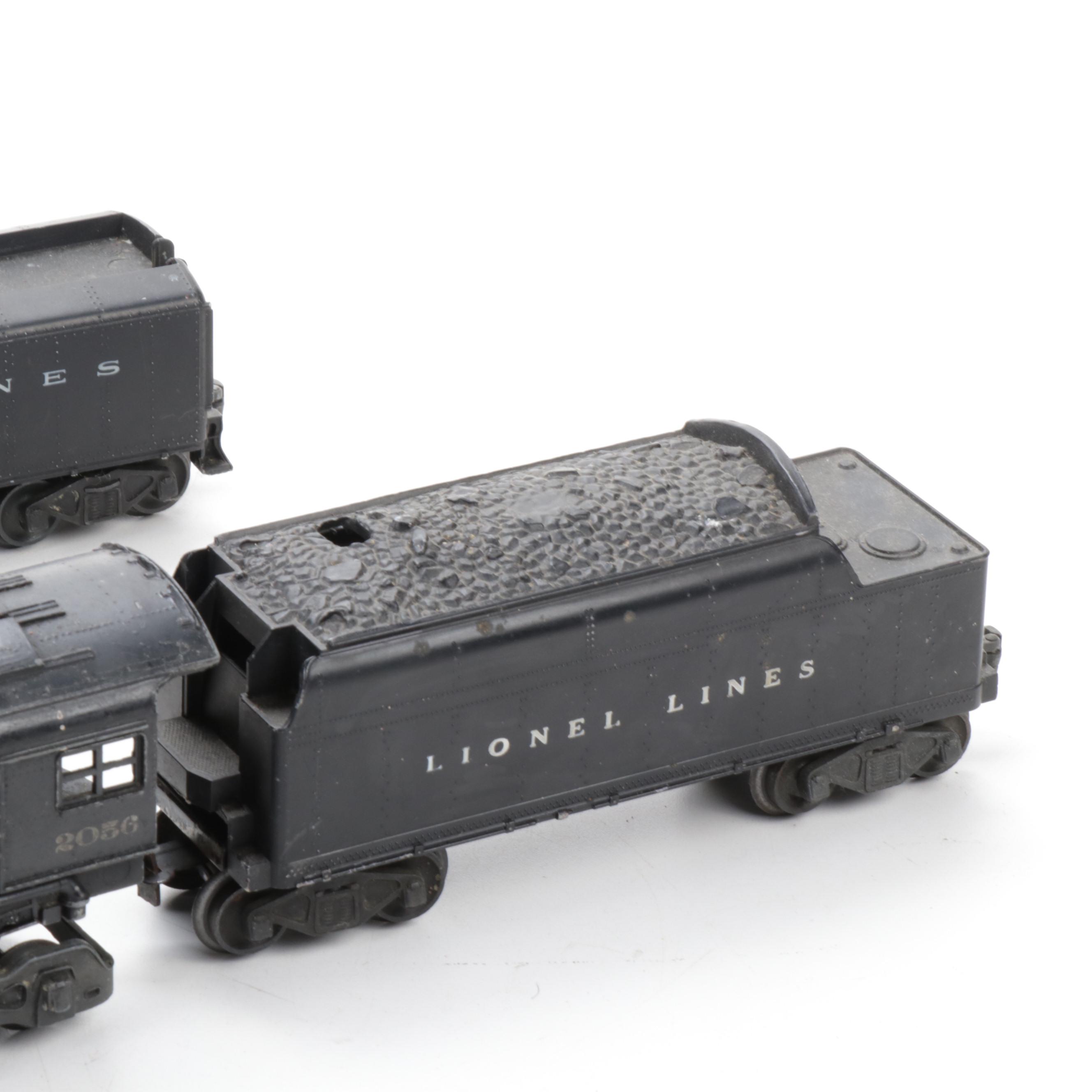 Lionel O-Gauge 2026 and 2056 Steam Locomotives with Tenders