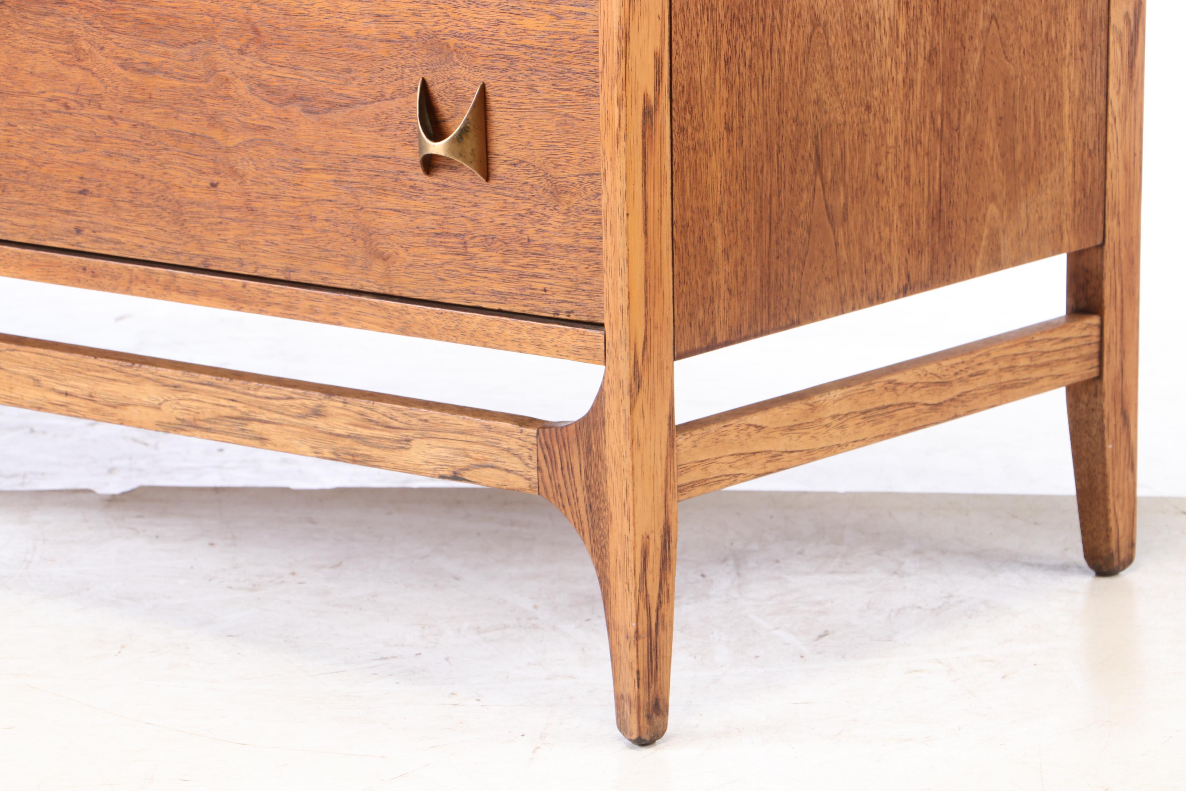 Broyhill Premier, Mid Century Modern Walnut "Brasilia" Buffet, Mid-20th C.