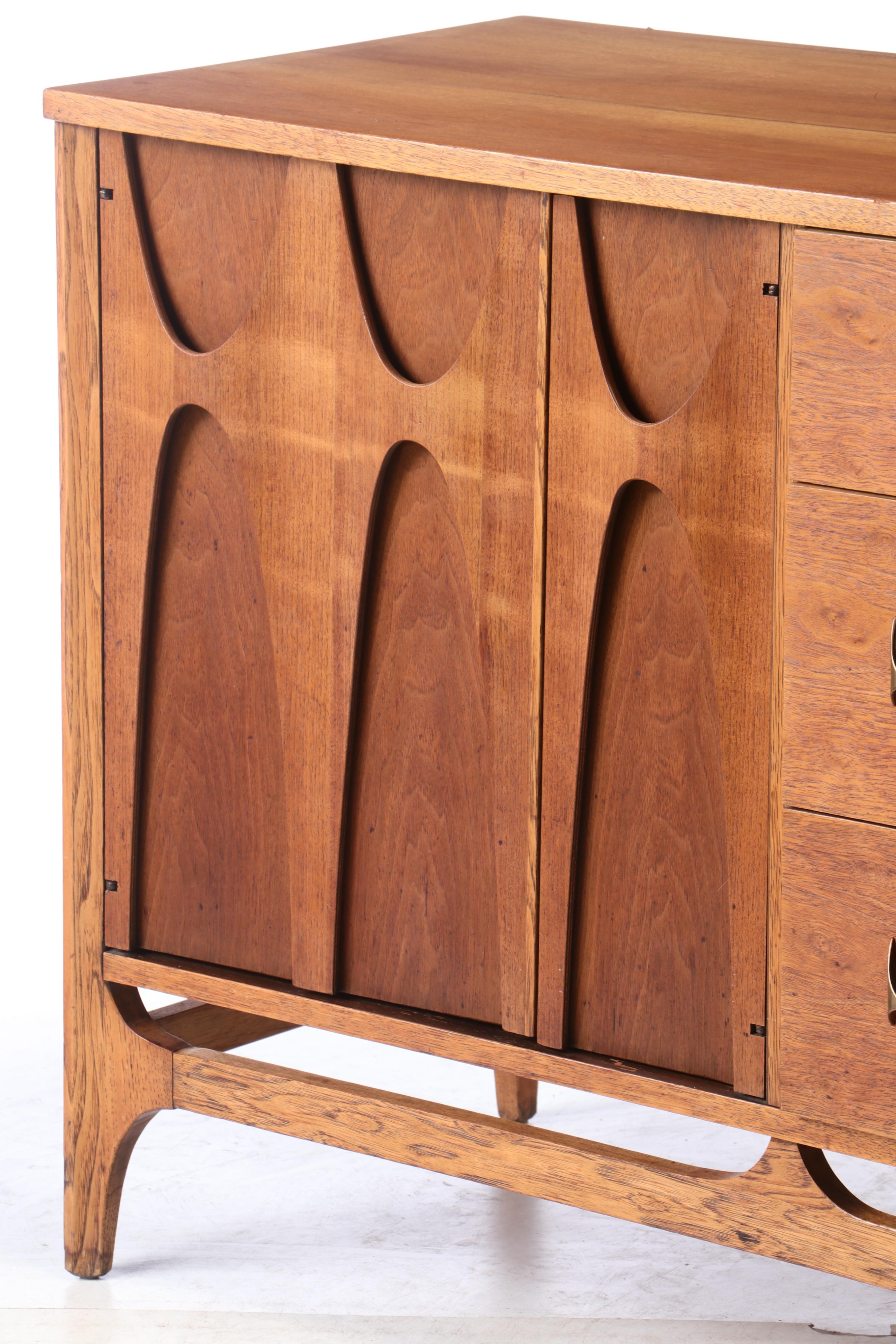 Broyhill Premier, Mid Century Modern Walnut "Brasilia" Buffet, Mid-20th C.