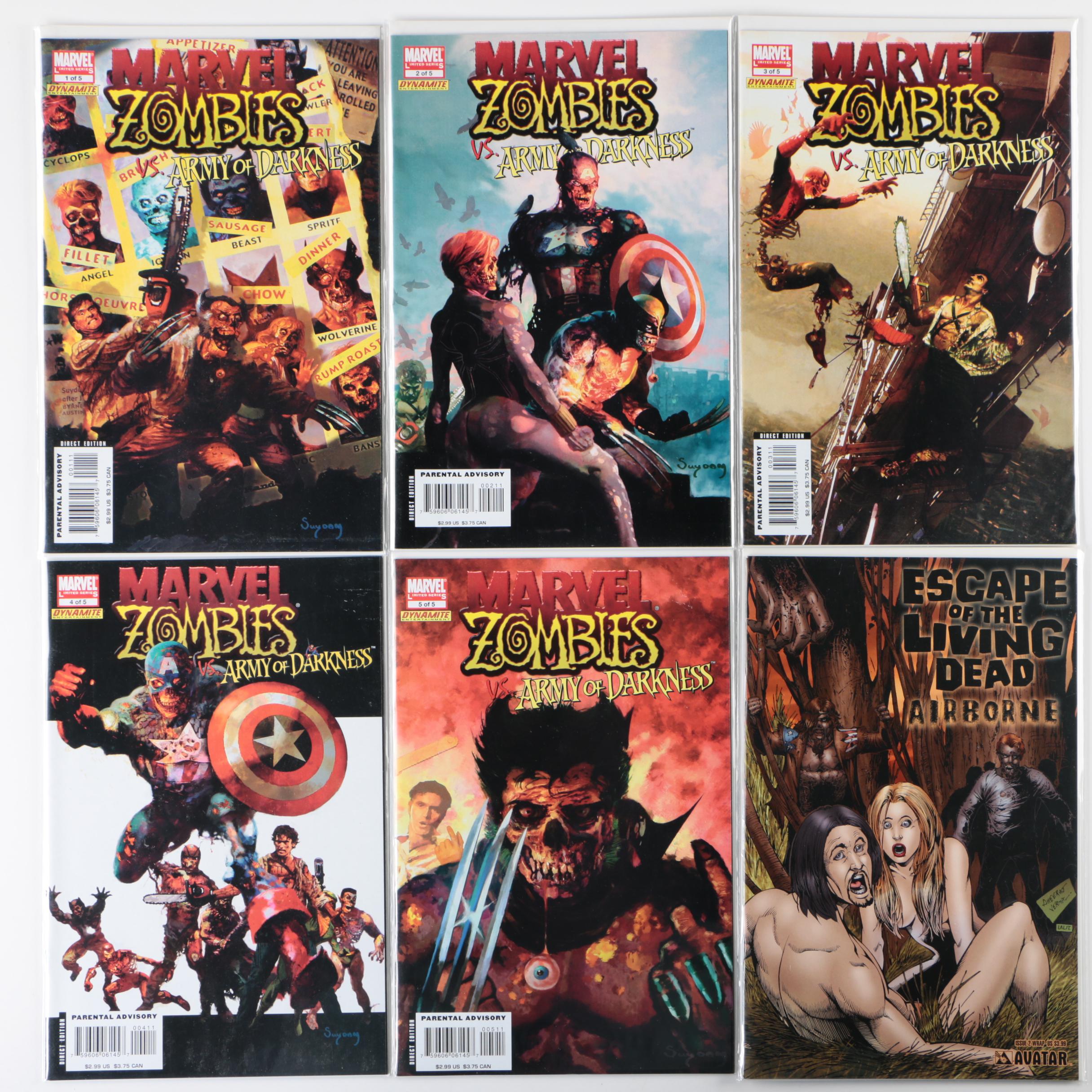 Zombie Genre Comic Book Grouping Including "Night of the Living Dead, Modern Age