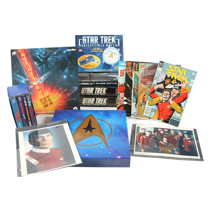 Star Trek: The Original Series LaserDisc Film Set with Collector Plates and More
