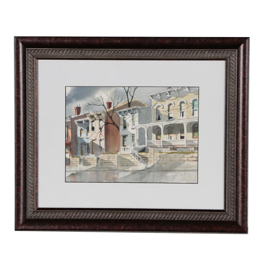 Charles J. Donnelly Watercolor Painting "Mt. Auburn"
