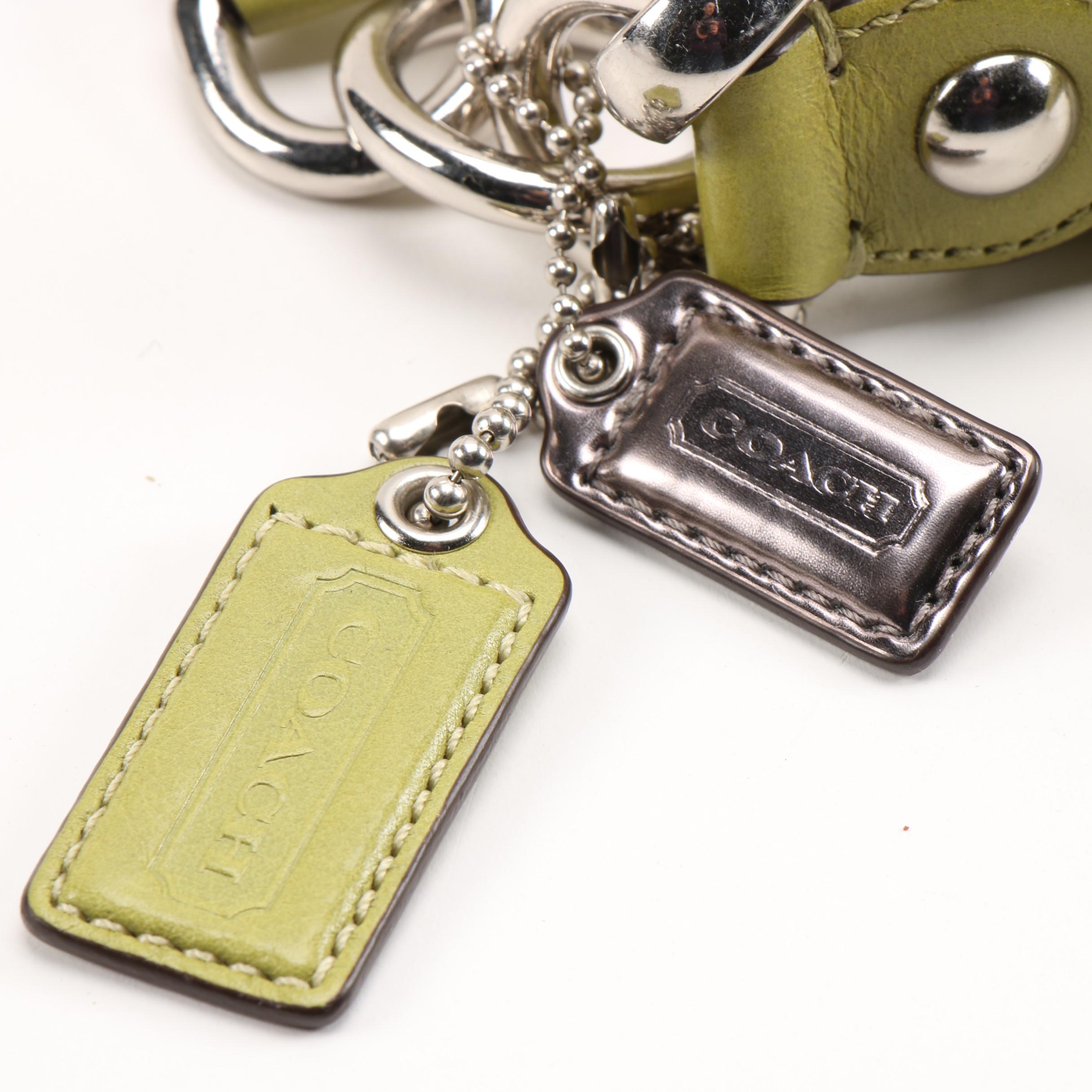 Coach Madison Hailey Convertible Hobo Bag in Chartreuse Green Leather