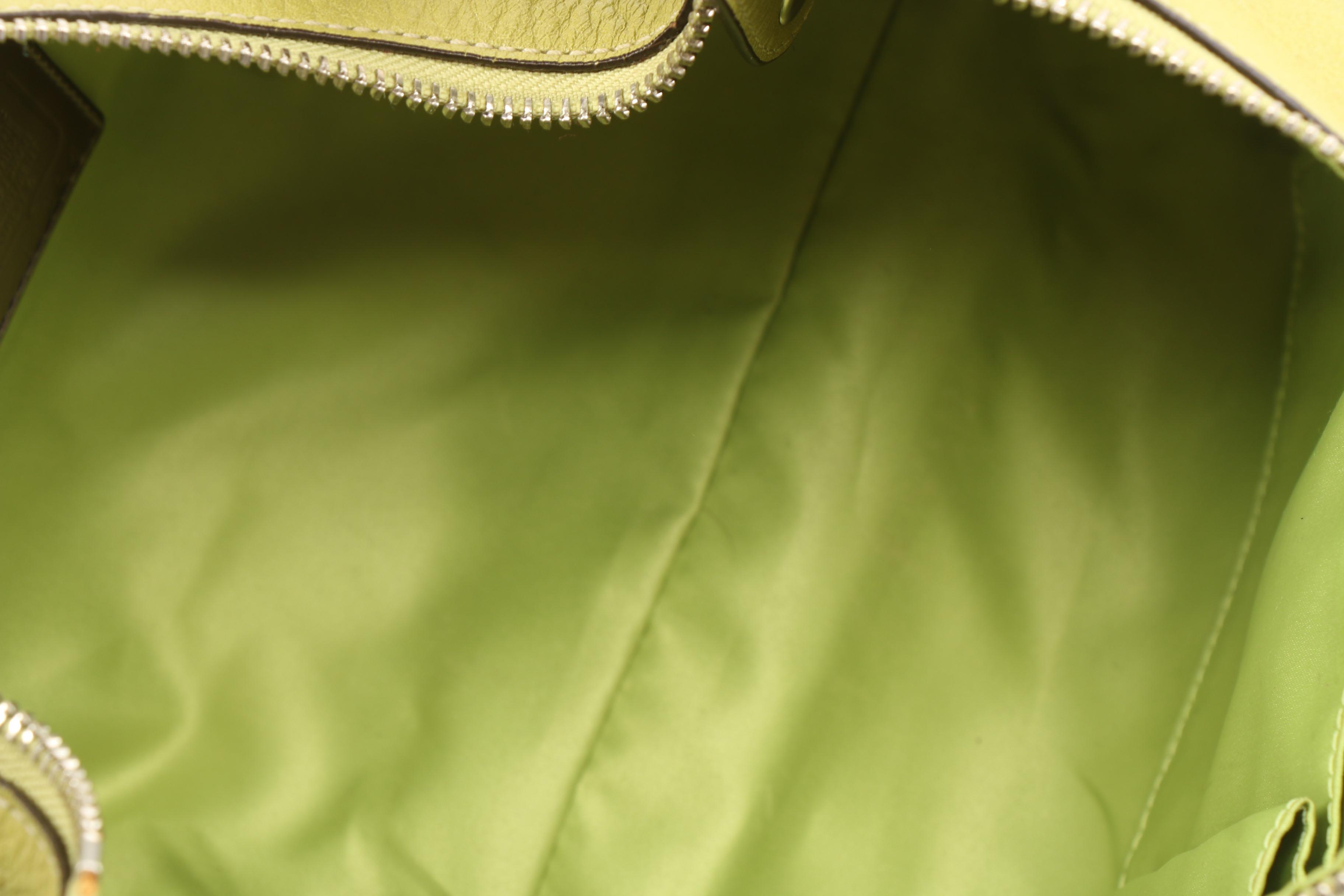 Coach Madison Hailey Convertible Hobo Bag in Chartreuse Green Leather