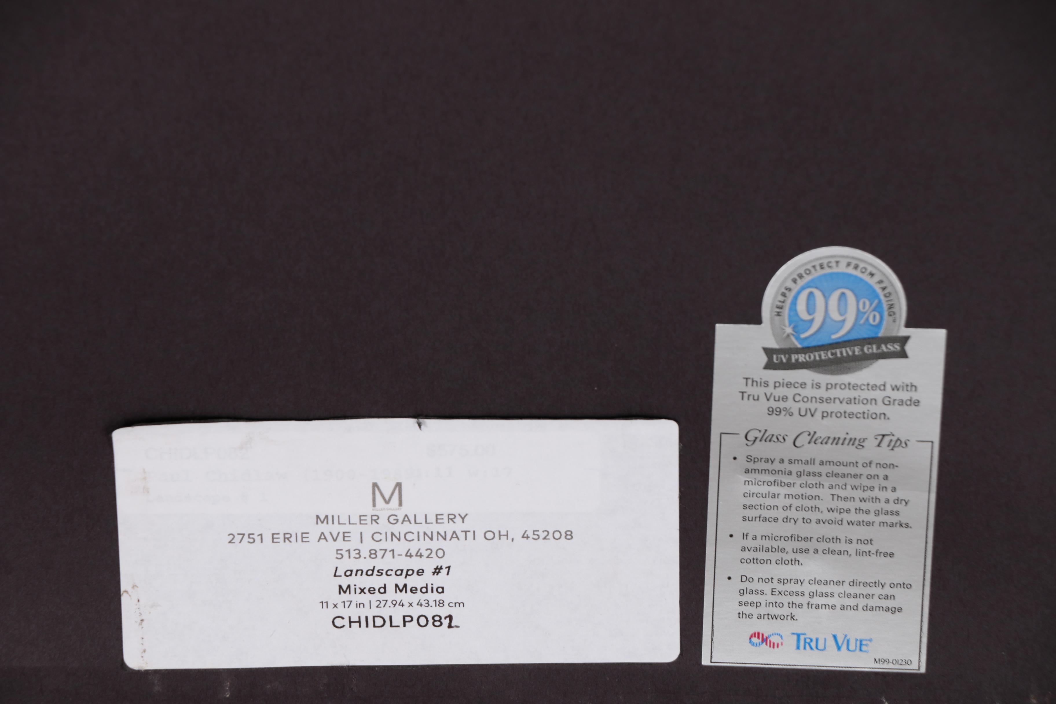 Paul Chidlaw Landscape Mixed Media Painting