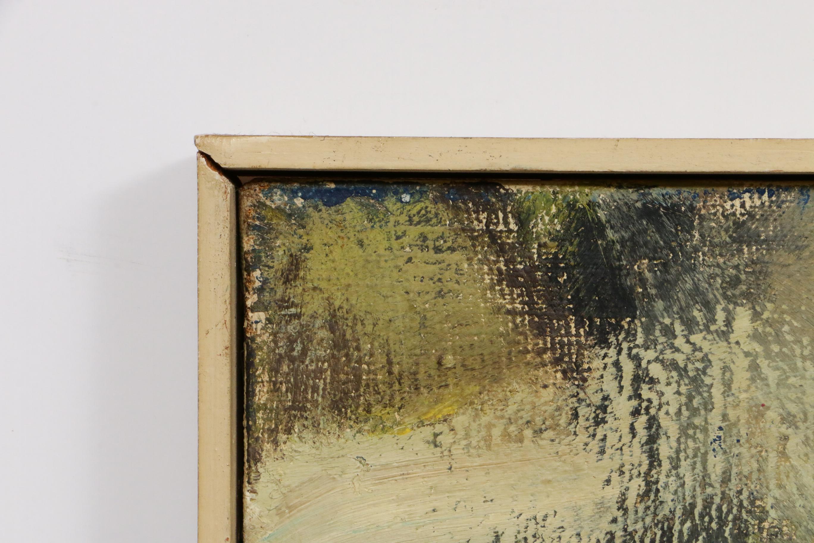 Richard Wachter Abstract Oil Painting, Mid to Late 20th Century