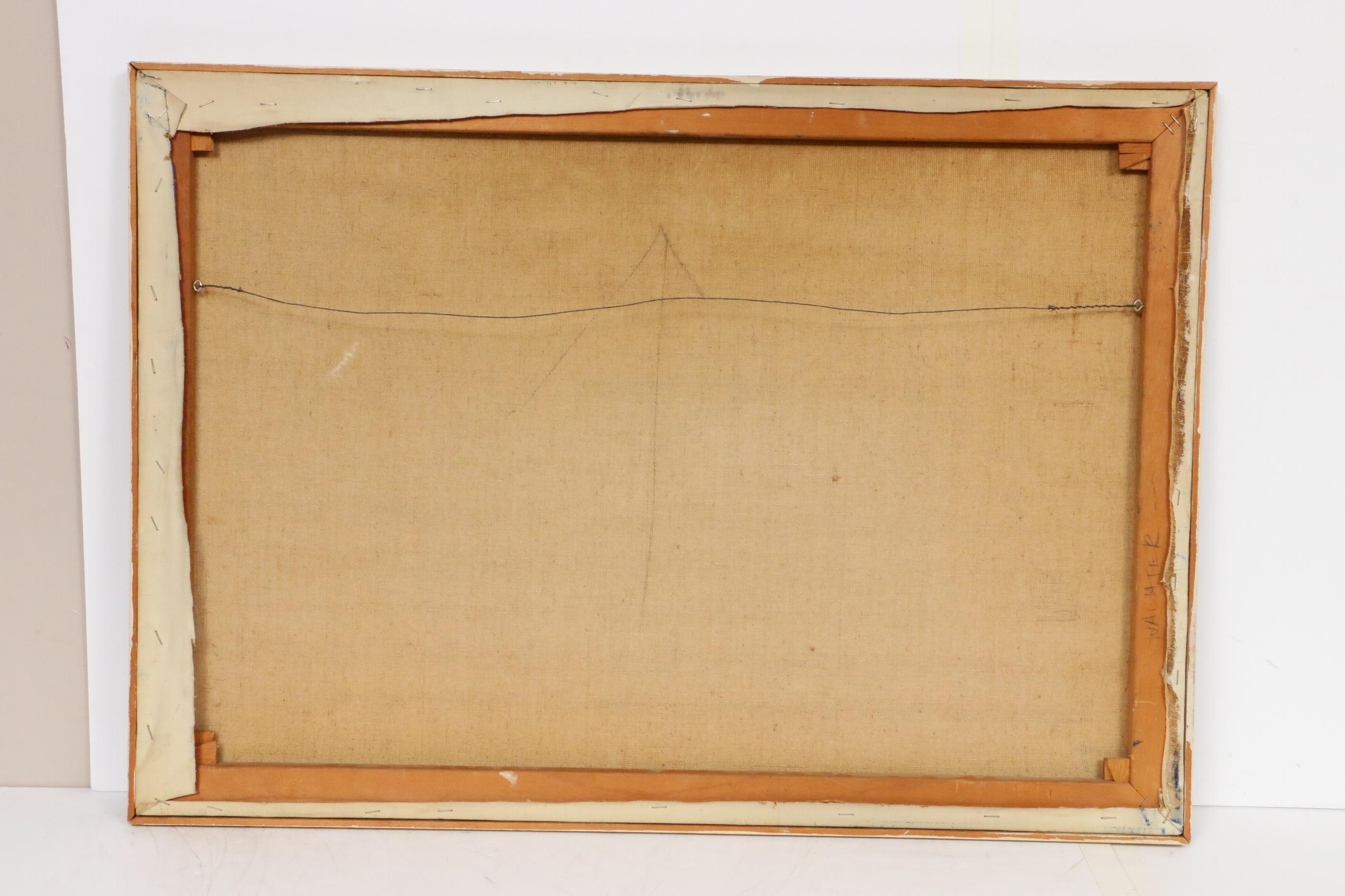 Richard Wachter Abstract Oil Painting, Mid to Late 20th Century