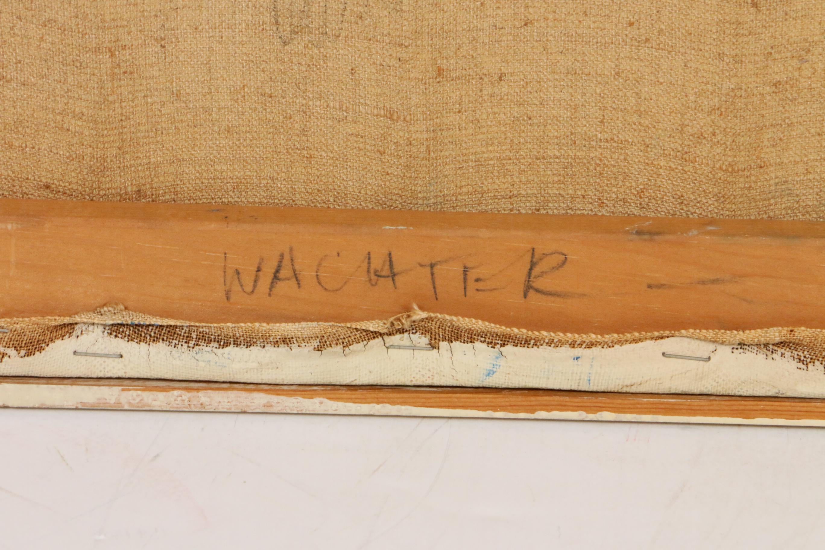 Richard Wachter Abstract Oil Painting, Mid to Late 20th Century