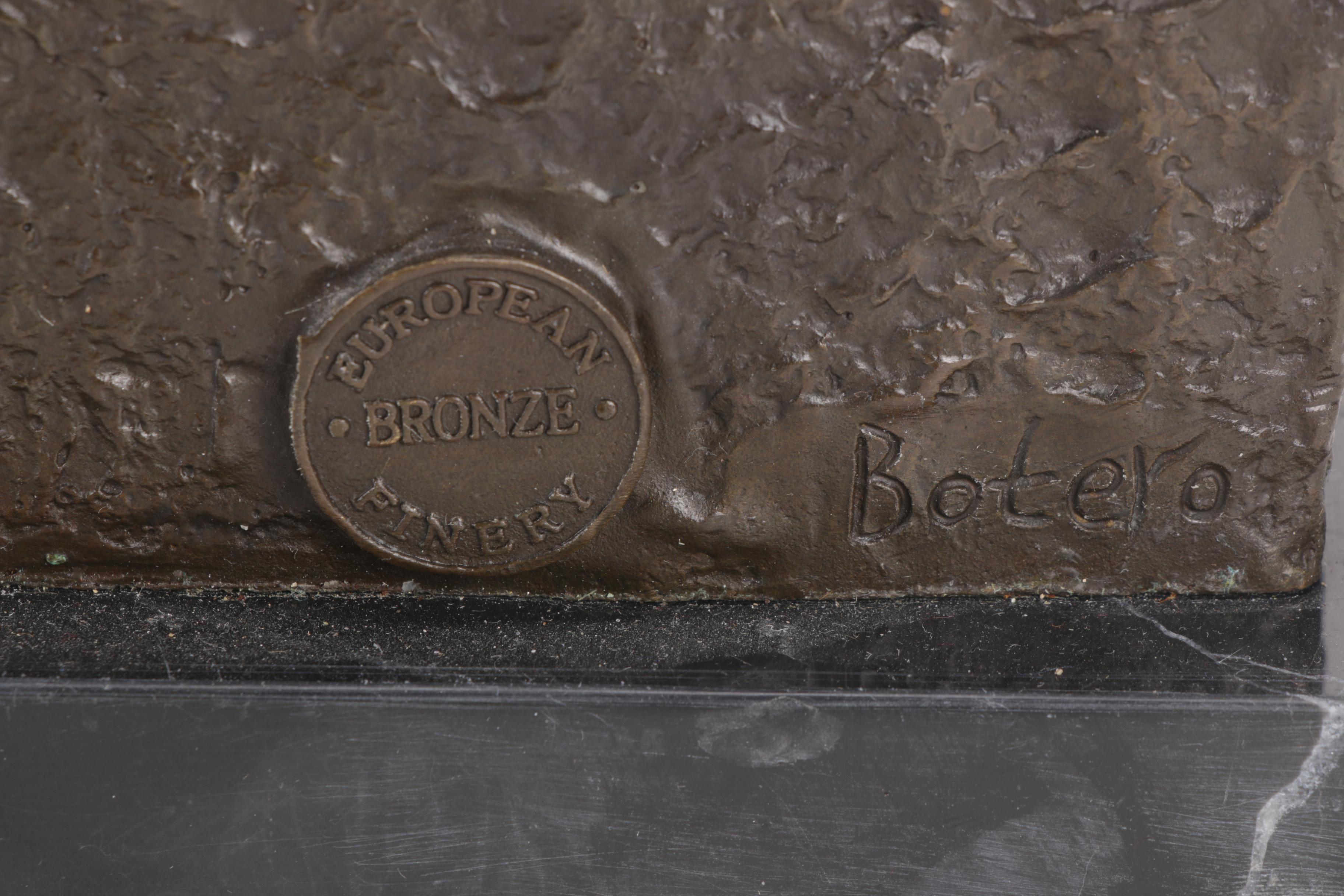 European Bronze Finery Reproduction Sculpture After Ferdinand Botero