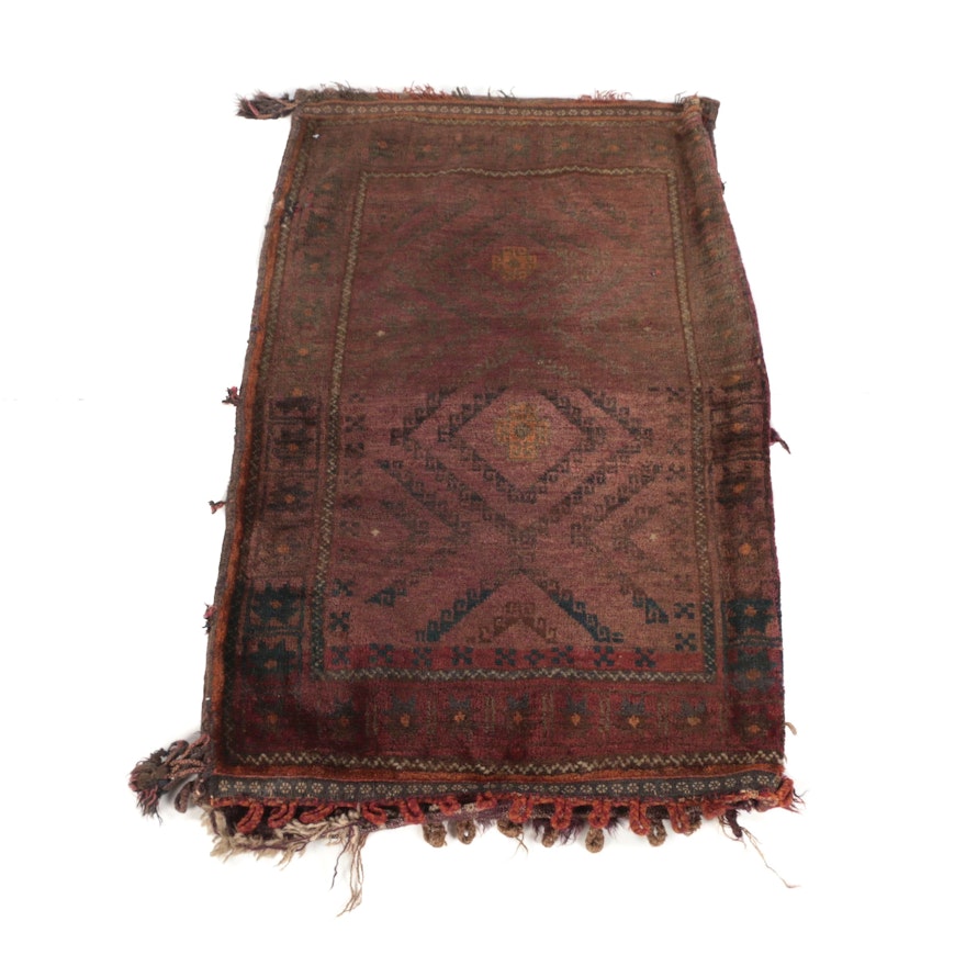 2'3 x 3'10 Hand-Knotted Afghani Belouch Wool Storage Bag