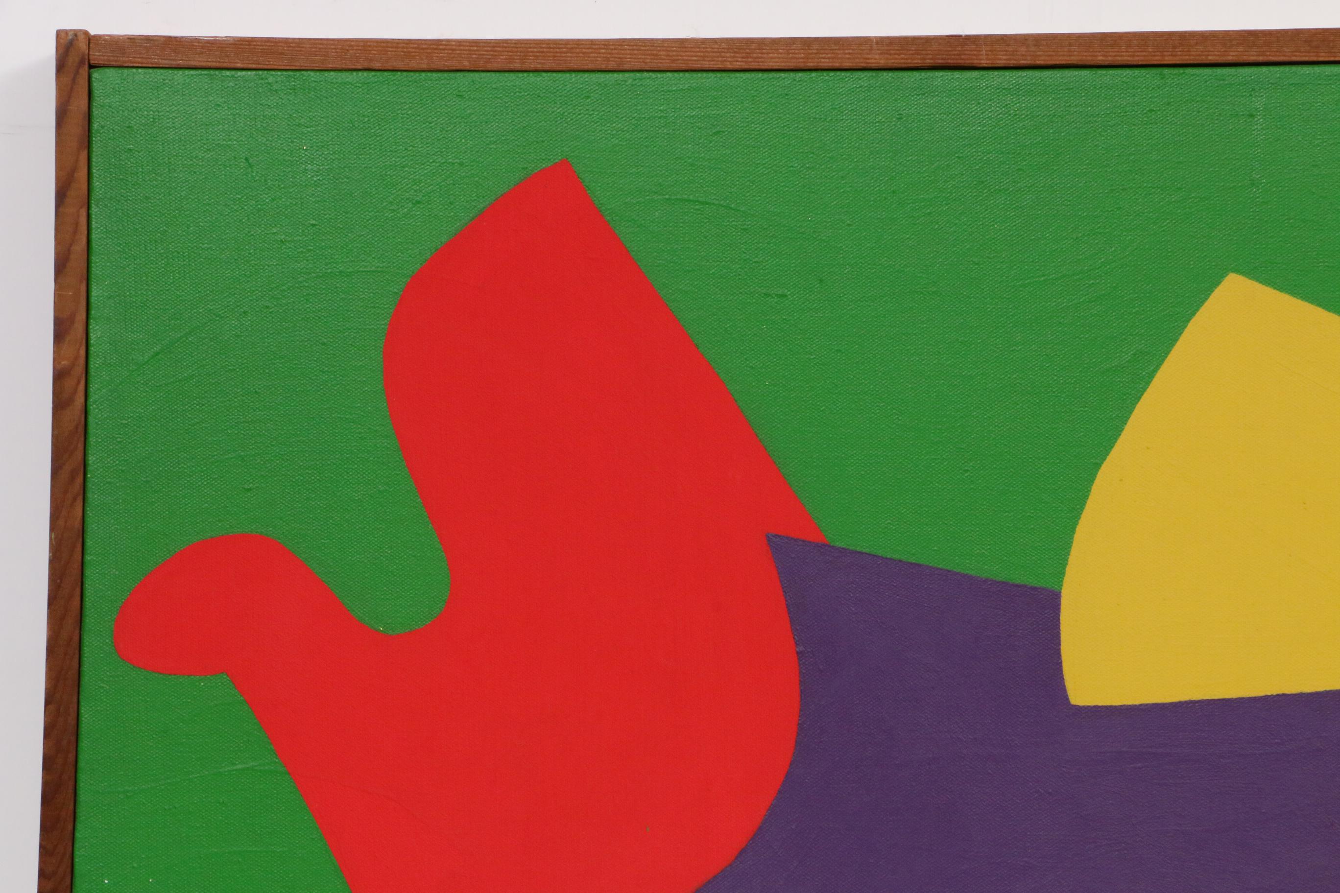 Elizabeth Blumenthal Acrylic Painting "Flight," 1971