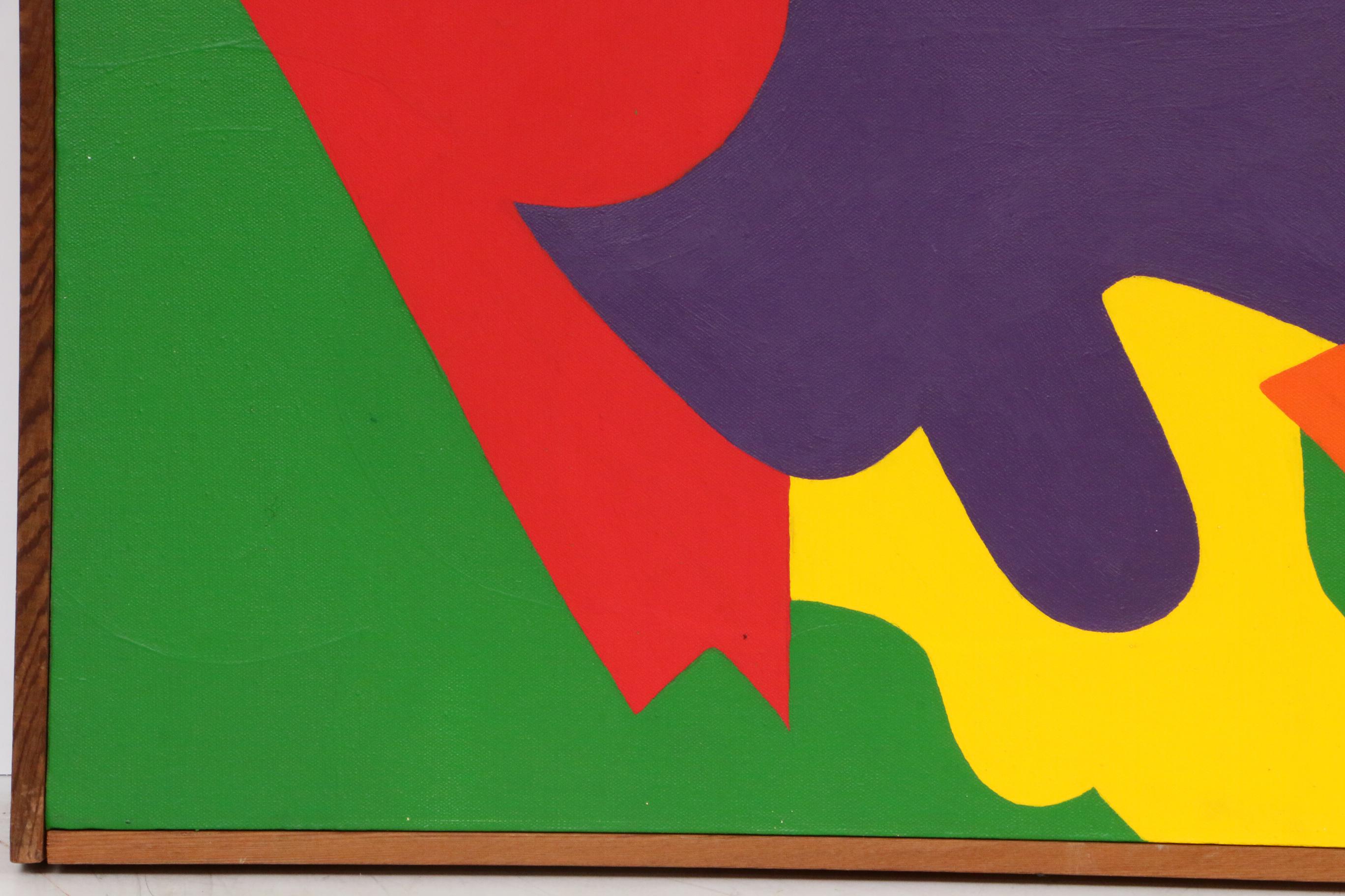 Elizabeth Blumenthal Acrylic Painting "Flight," 1971