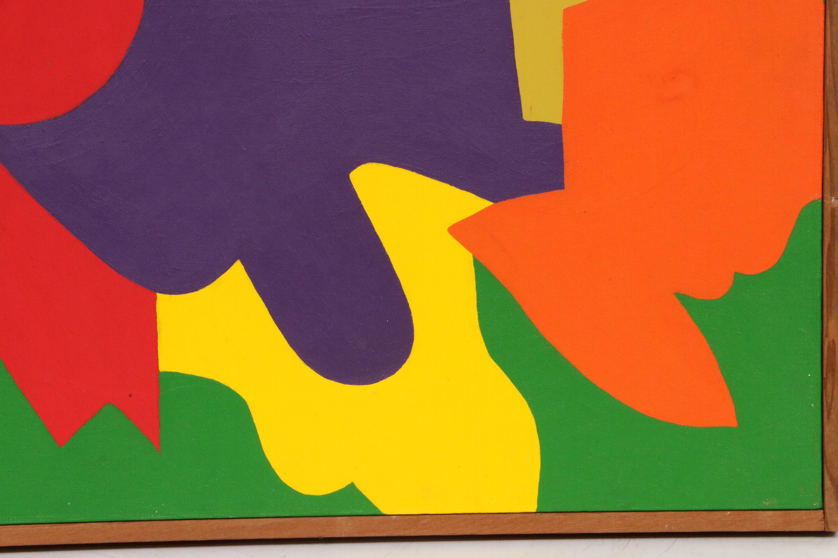 Elizabeth Blumenthal Acrylic Painting "Flight," 1971