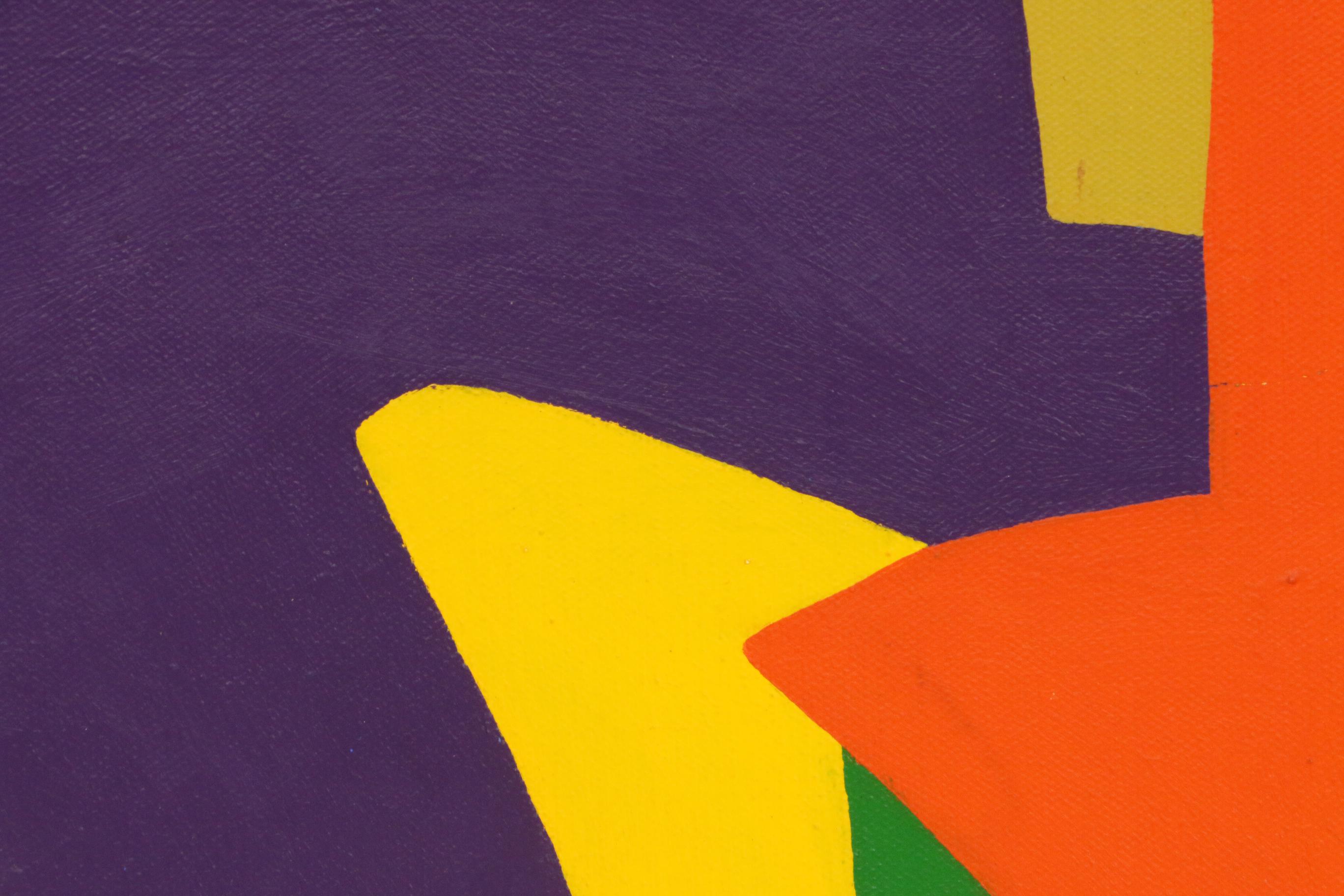 Elizabeth Blumenthal Acrylic Painting "Flight," 1971