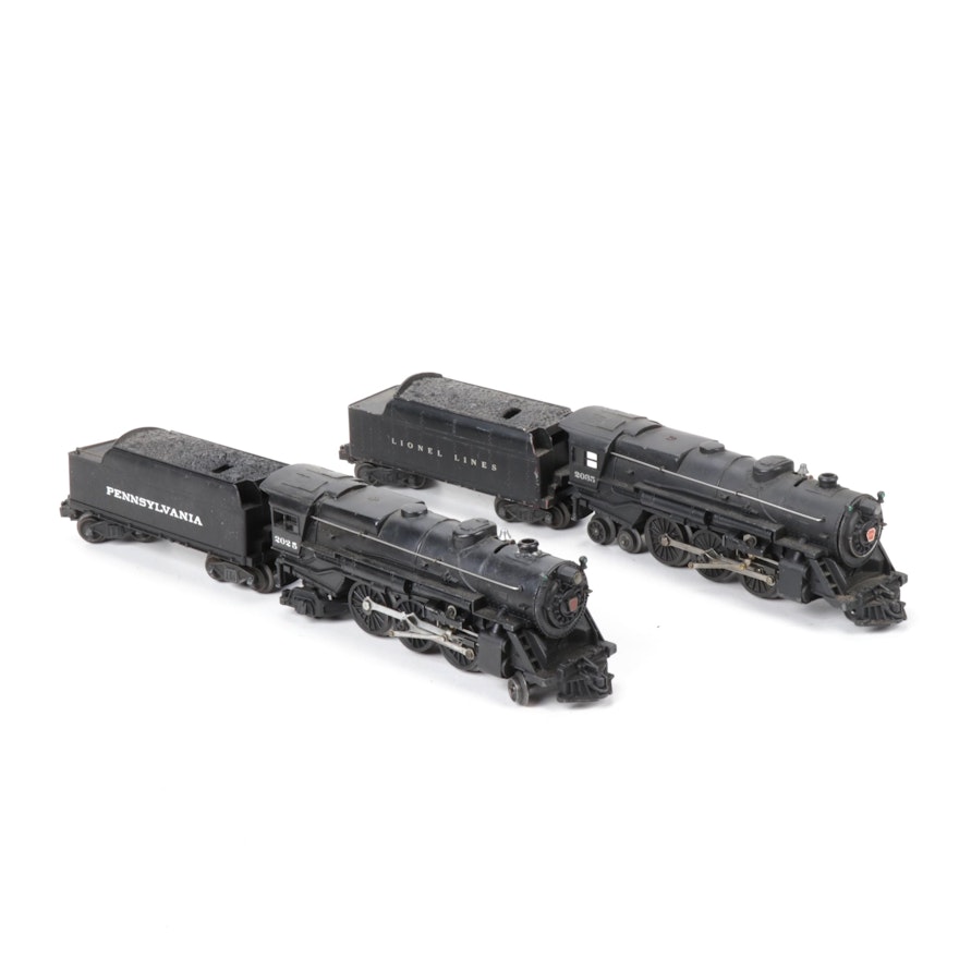 Lionel O-Gauge Pennsylvania 2025 and 2035 Steam Locomotives with Tenders