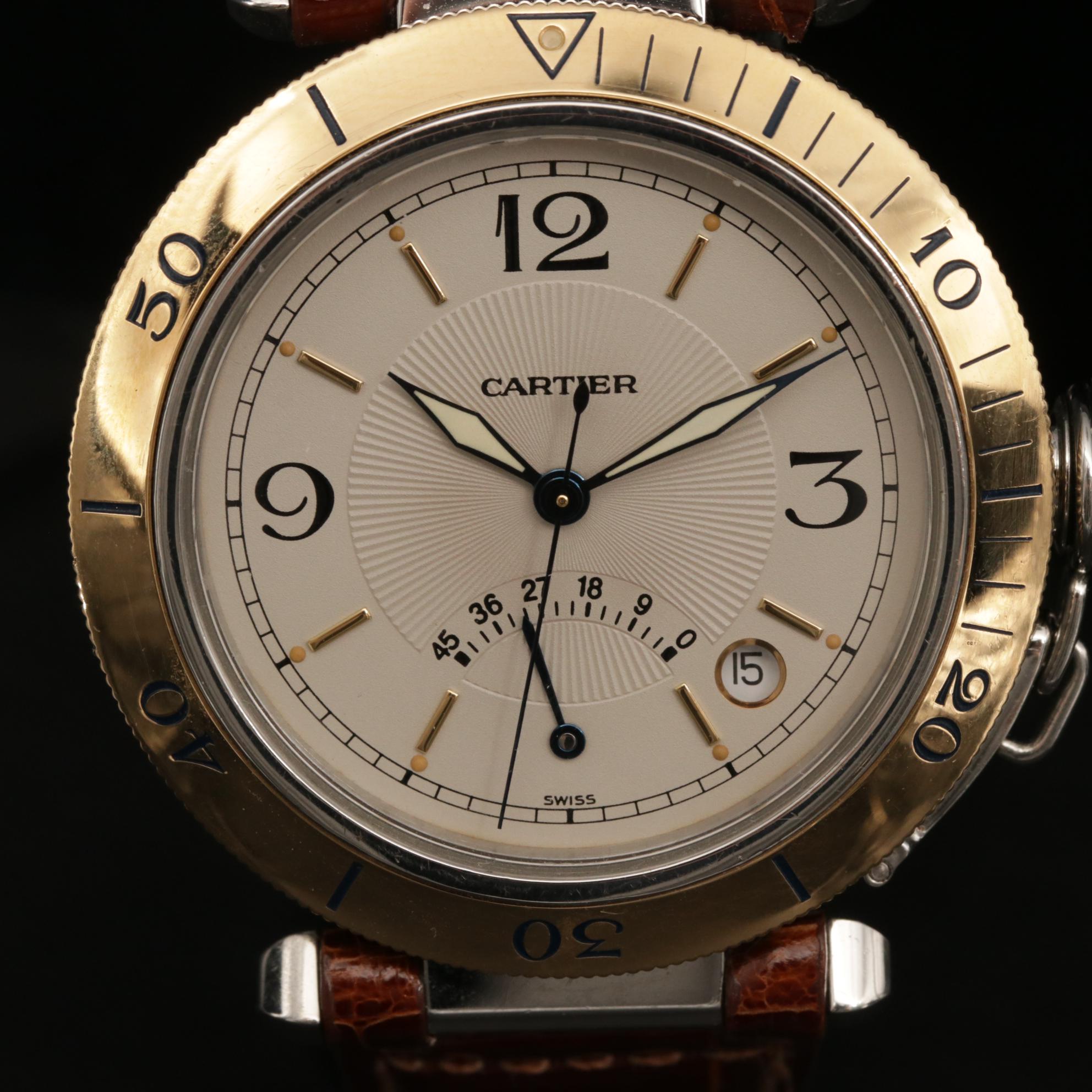 Cartier Pasha Power Reserve 18K Gold and Stainless Steel Automatic Watch