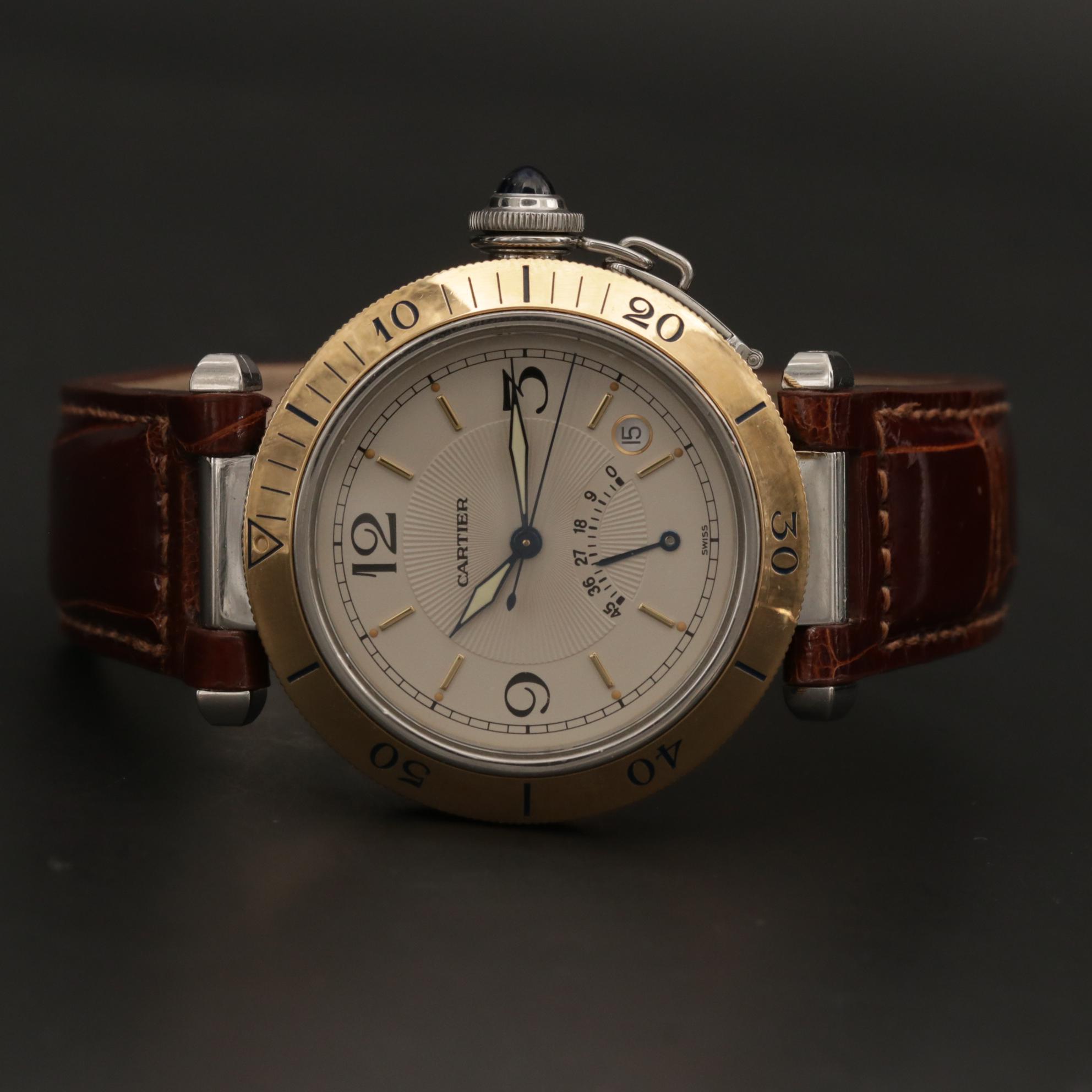 Cartier Pasha Power Reserve 18K Gold and Stainless Steel Automatic Watch