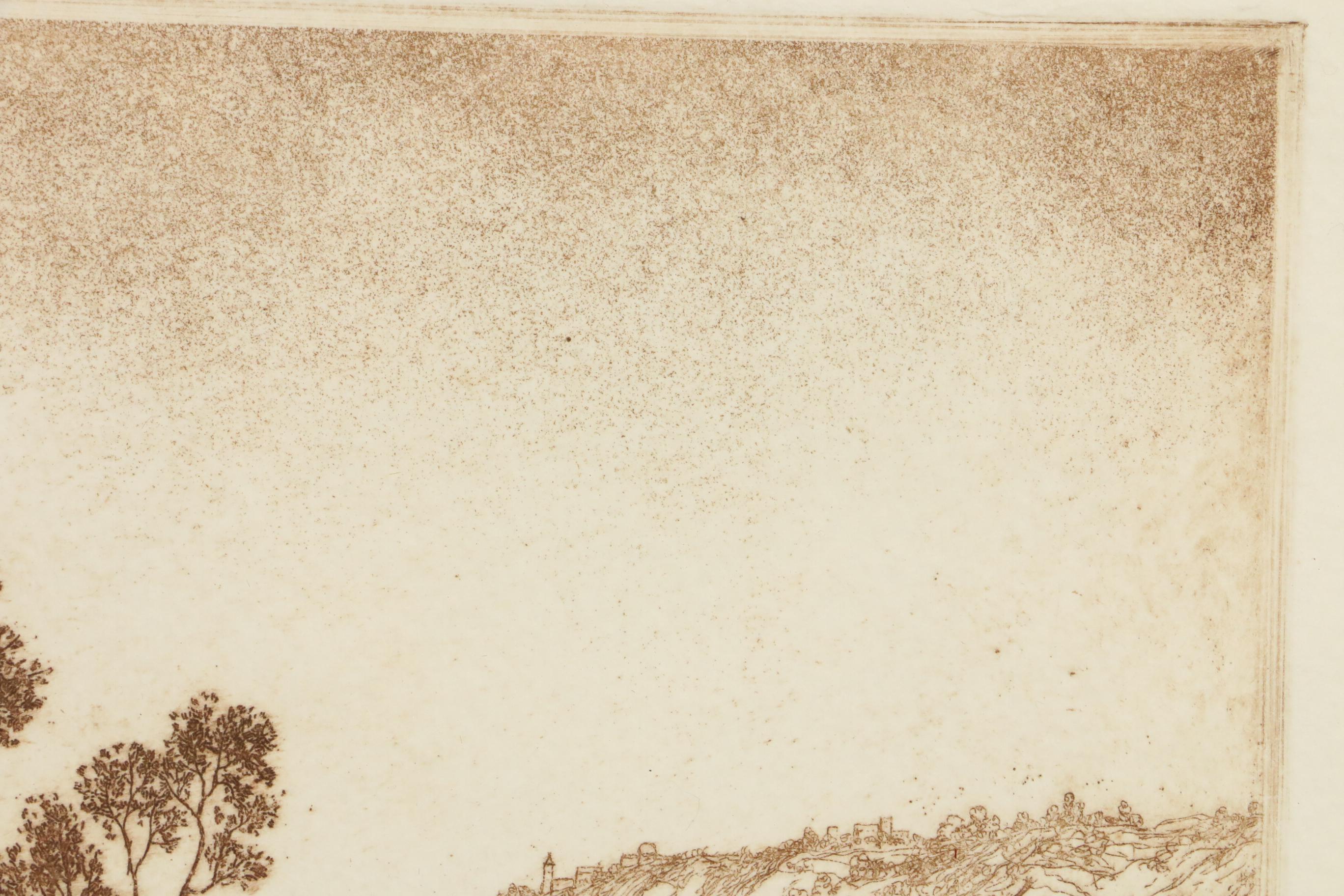 Michael Kohler Aquatint Etching "The Crossing"