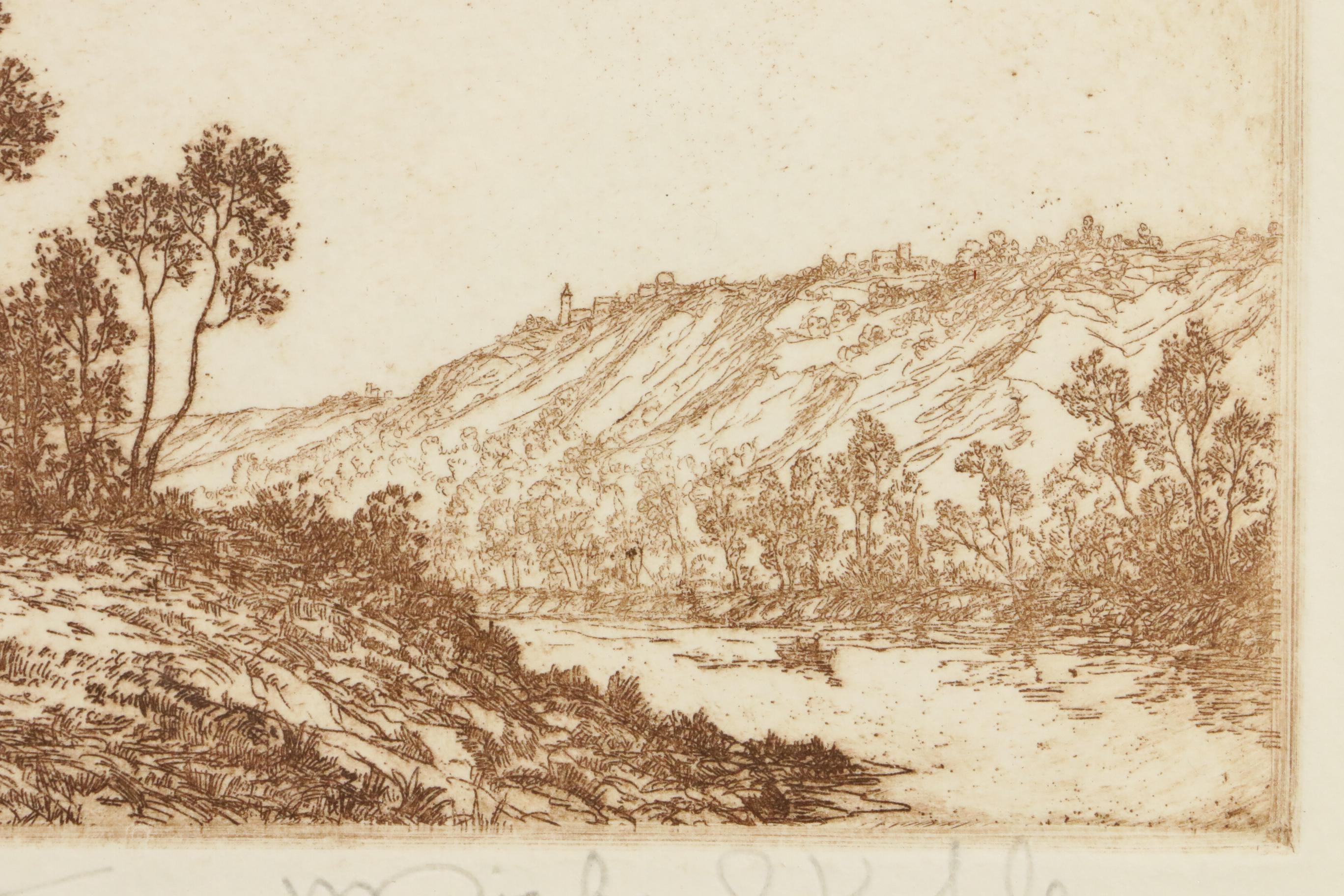 Michael Kohler Aquatint Etching "The Crossing"