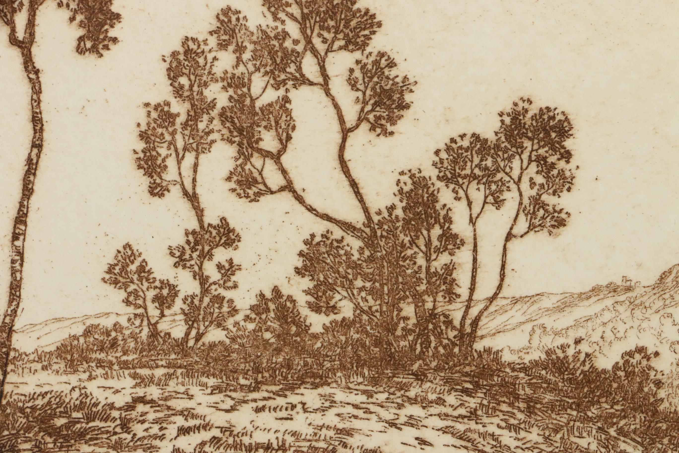 Michael Kohler Aquatint Etching "The Crossing"