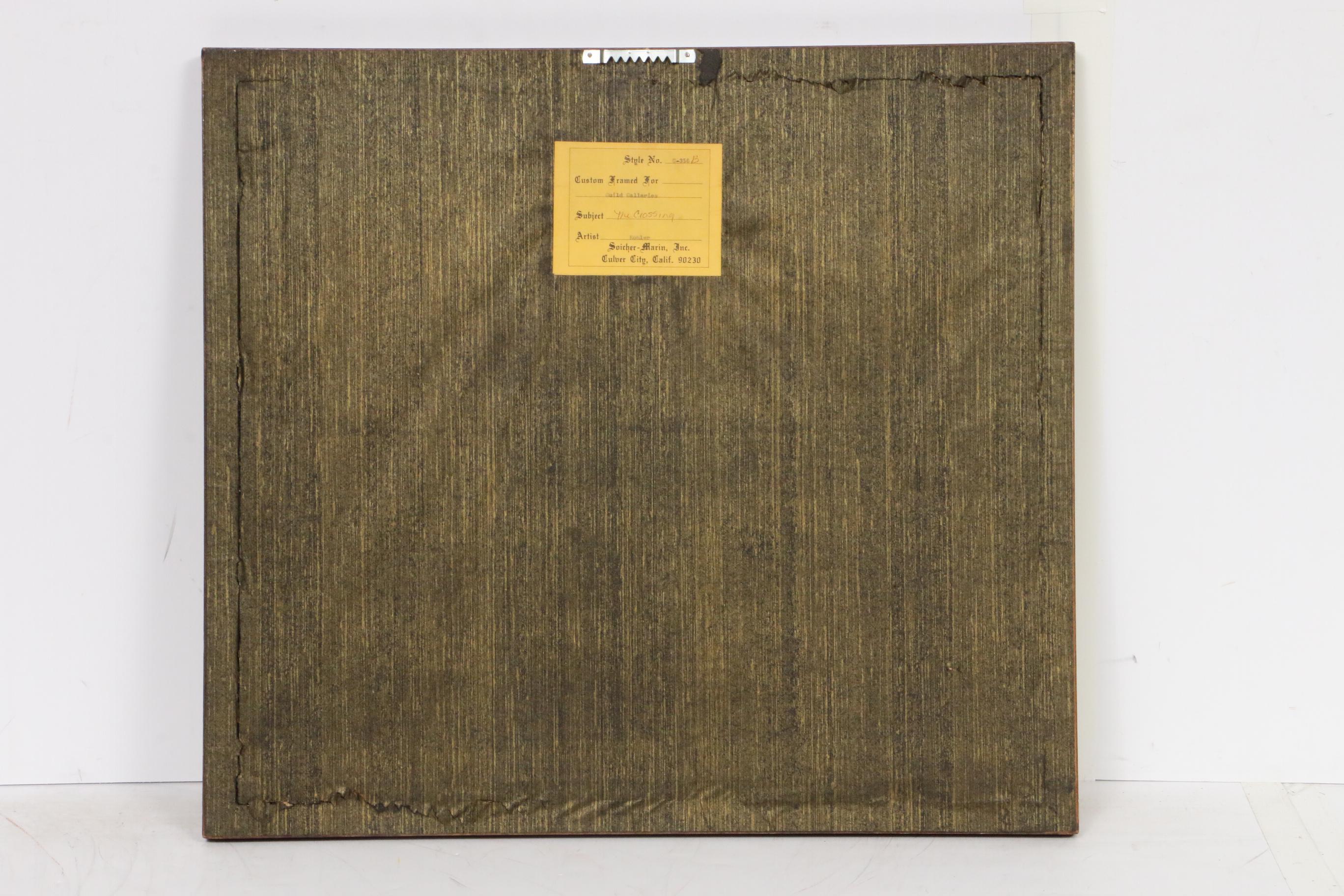 Michael Kohler Aquatint Etching "The Crossing"