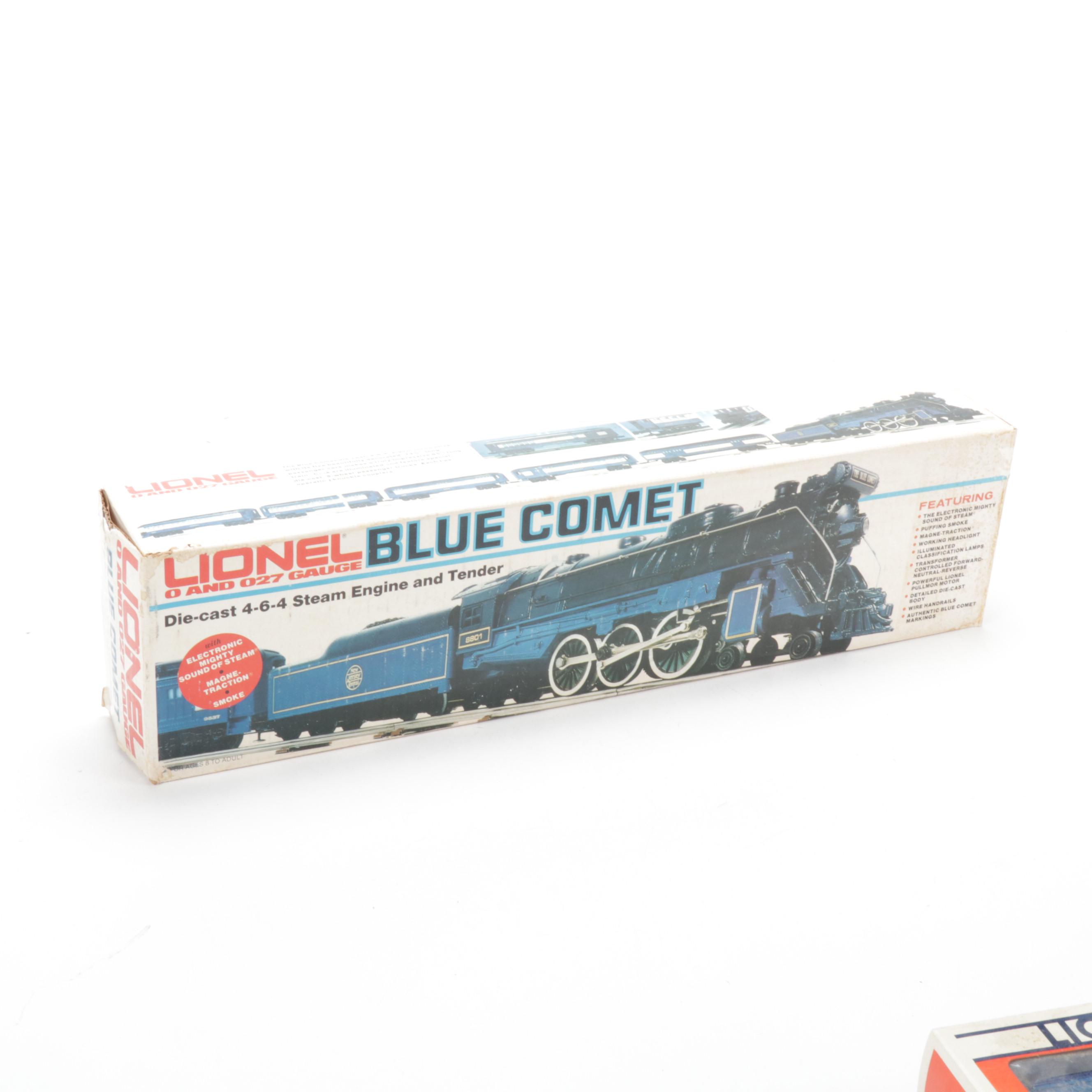 Lionel O-Gauge "Blue Comet" Steam Locomotive and Passenger Cars
