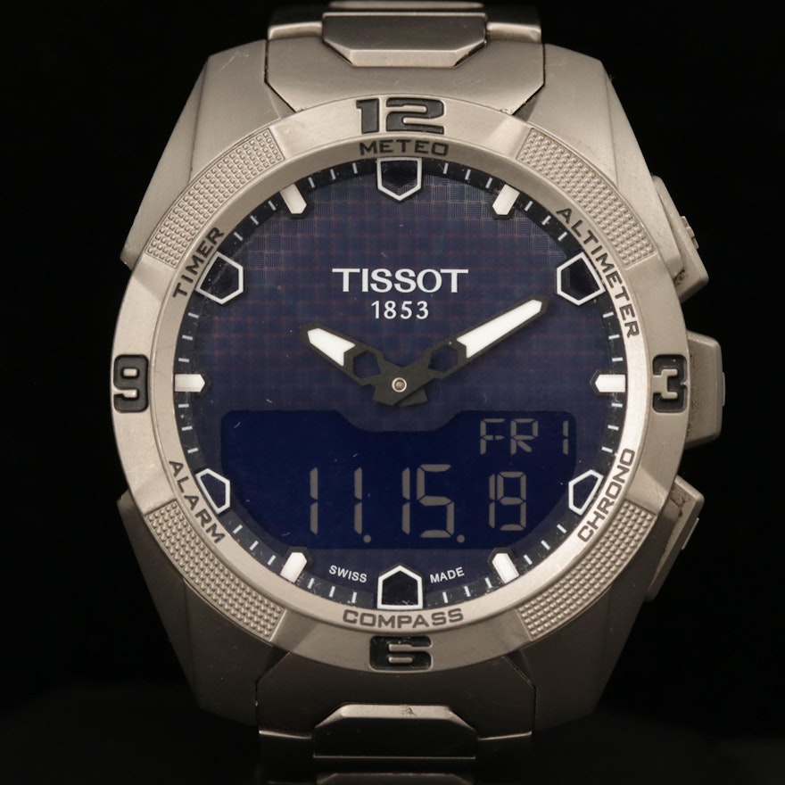 Tissot T-Touch Solar Titanium Multi function Quartz Wristwatch