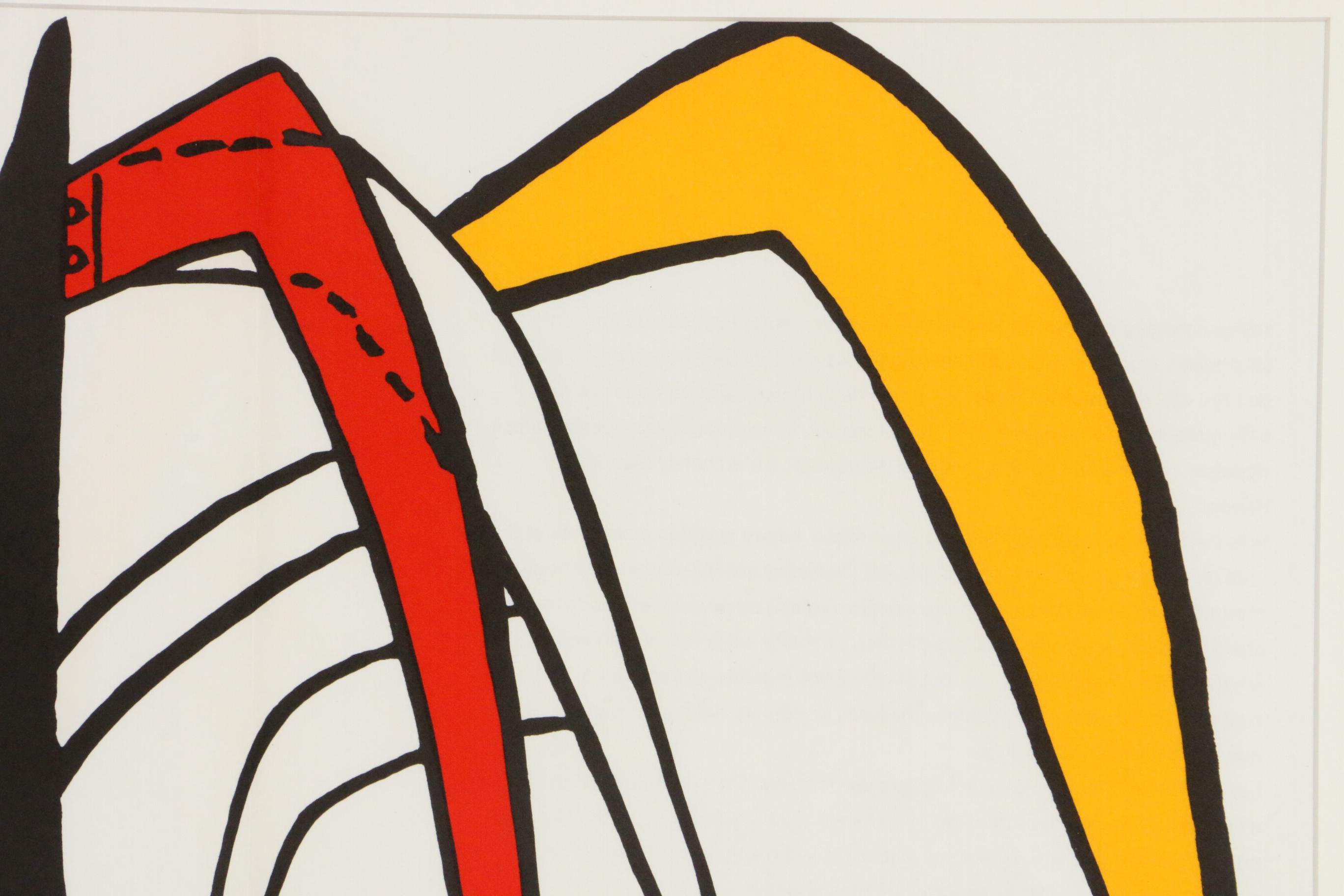 Alexander Calder Double-Page Color Lithograph for "Derrière le Miroir," 1963