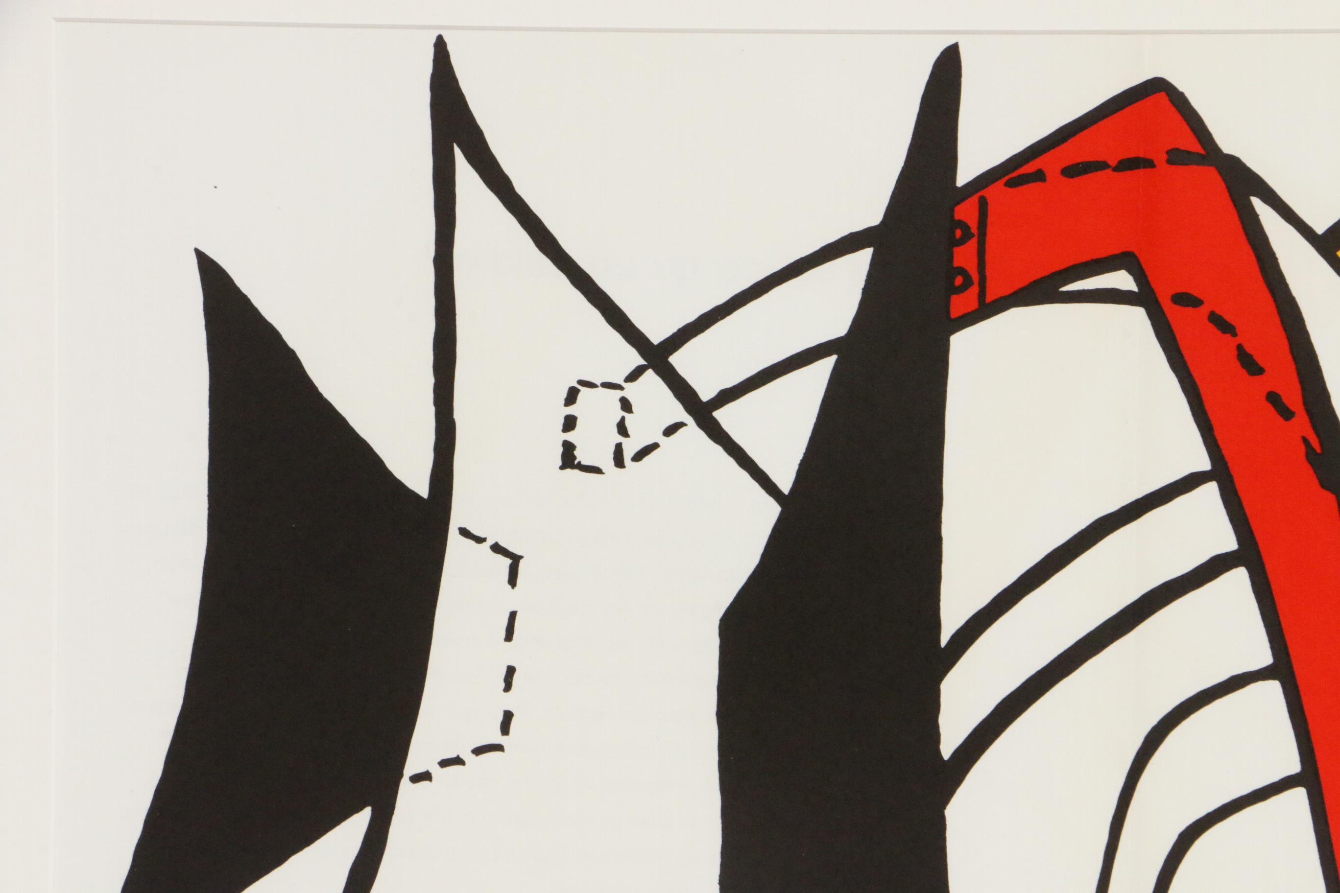 Alexander Calder Double-Page Color Lithograph for "Derrière le Miroir," 1963