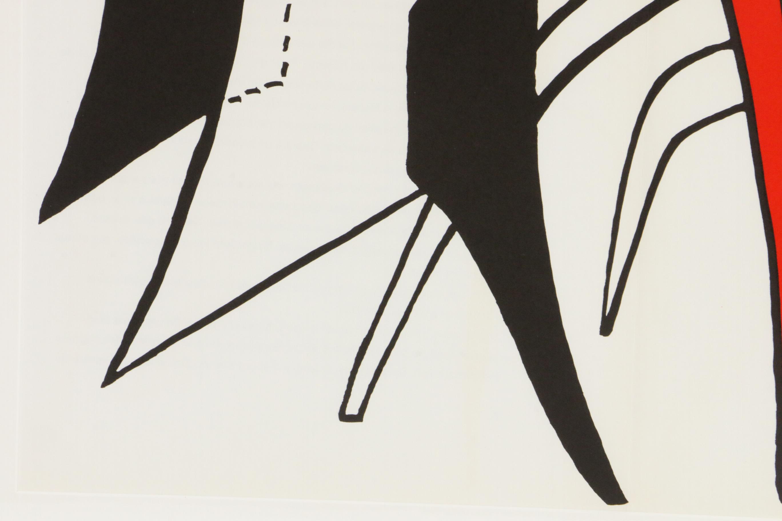 Alexander Calder Double-Page Color Lithograph for "Derrière le Miroir," 1963
