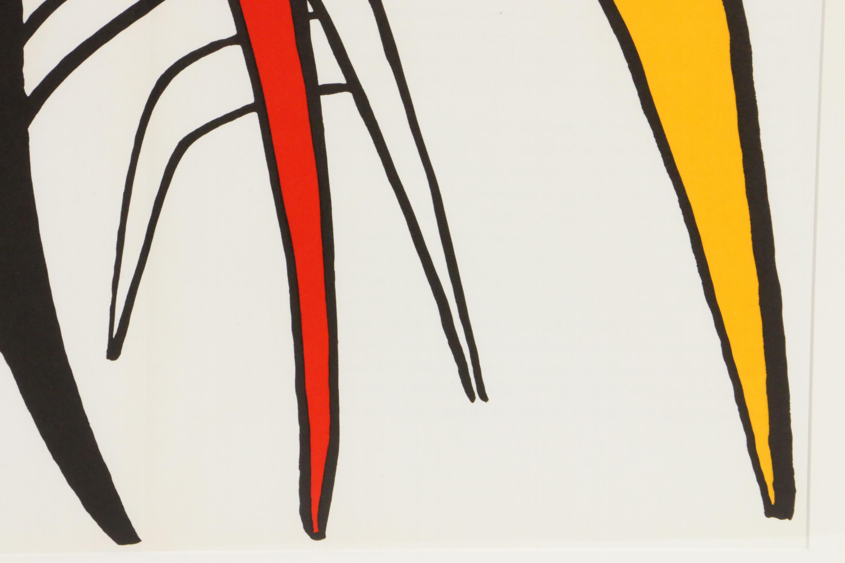 Alexander Calder Double-Page Color Lithograph for "Derrière le Miroir," 1963