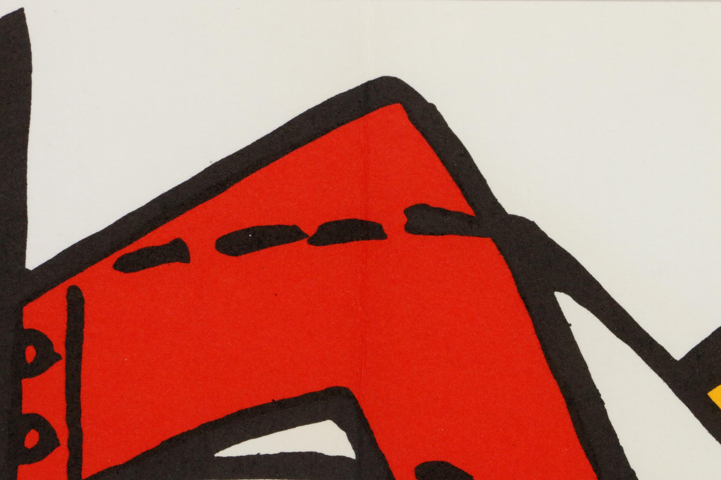 Alexander Calder Double-Page Color Lithograph for "Derrière le Miroir," 1963