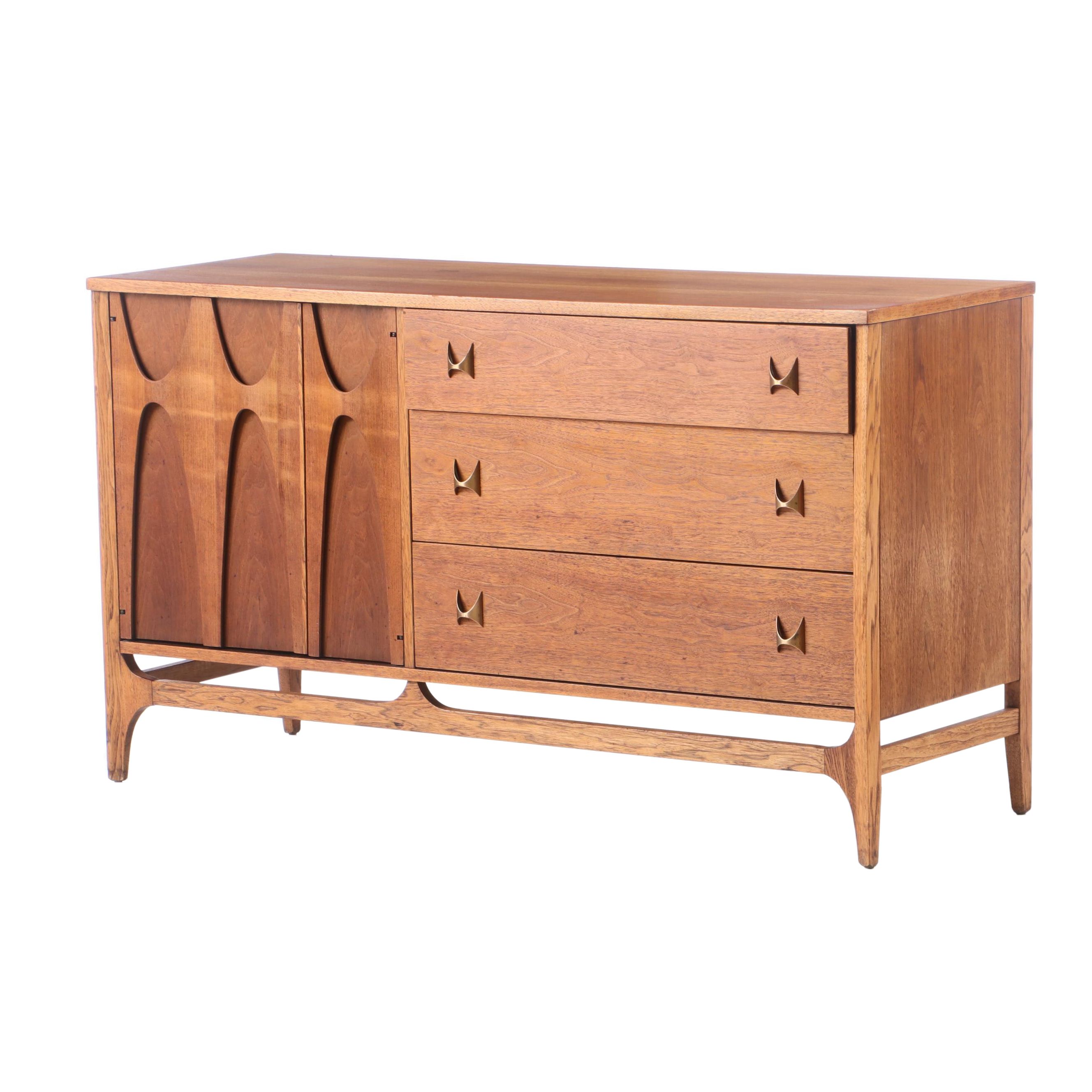 Broyhill Premier, Mid Century Modern Walnut "Brasilia" Buffet, Mid-20th C.
