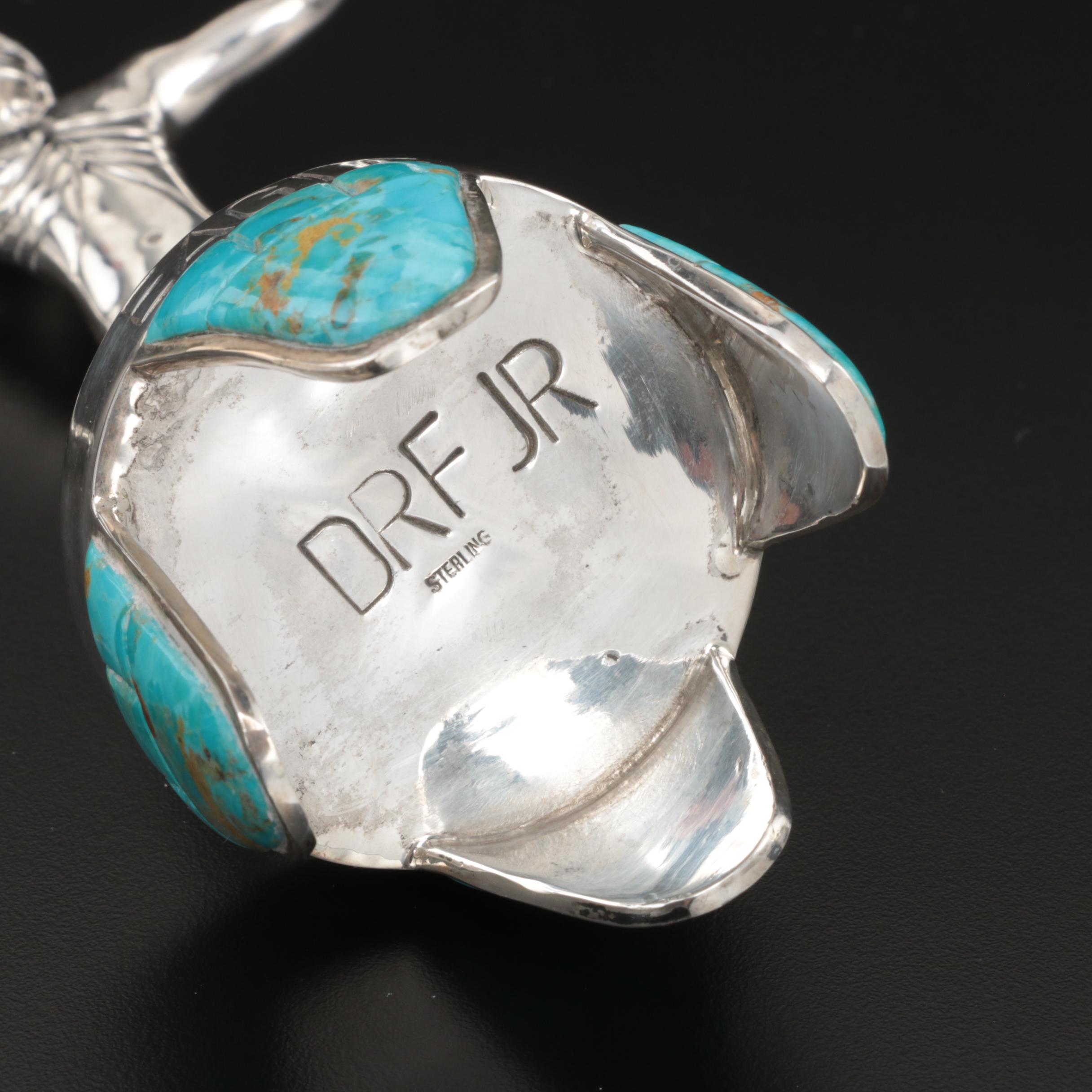 David R. Freeland, Jr. Sterling Silver and Stone Kachina Figure "Eagle"