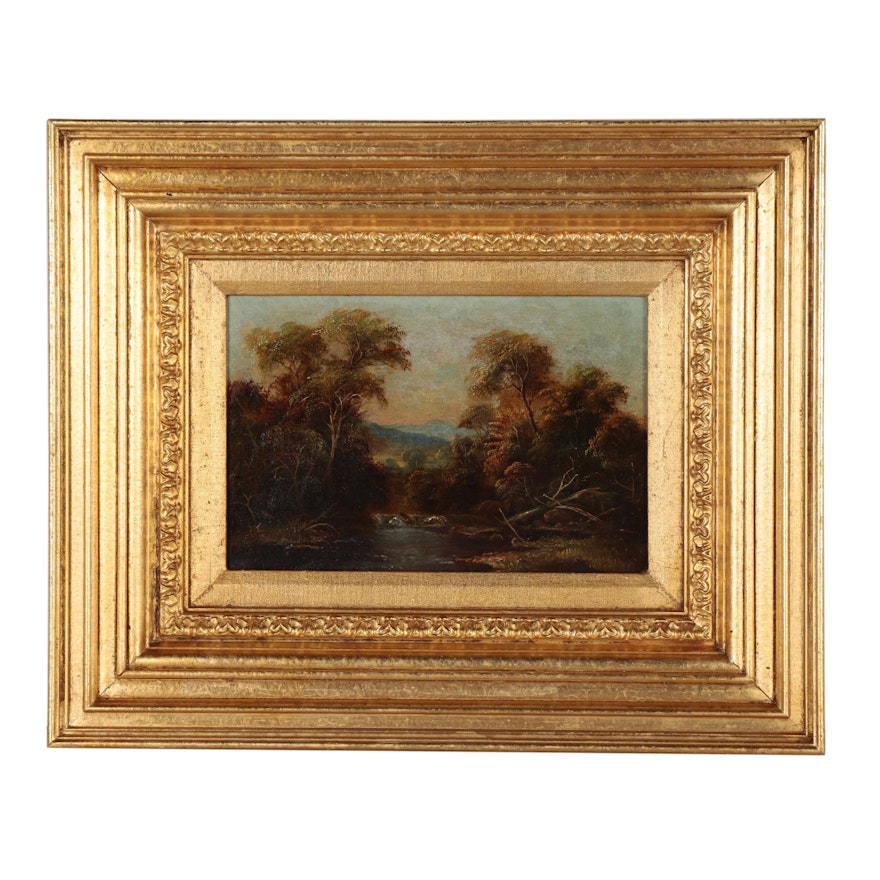 Daniel C. Grose Landscape Oil Painting, Late 19th Century