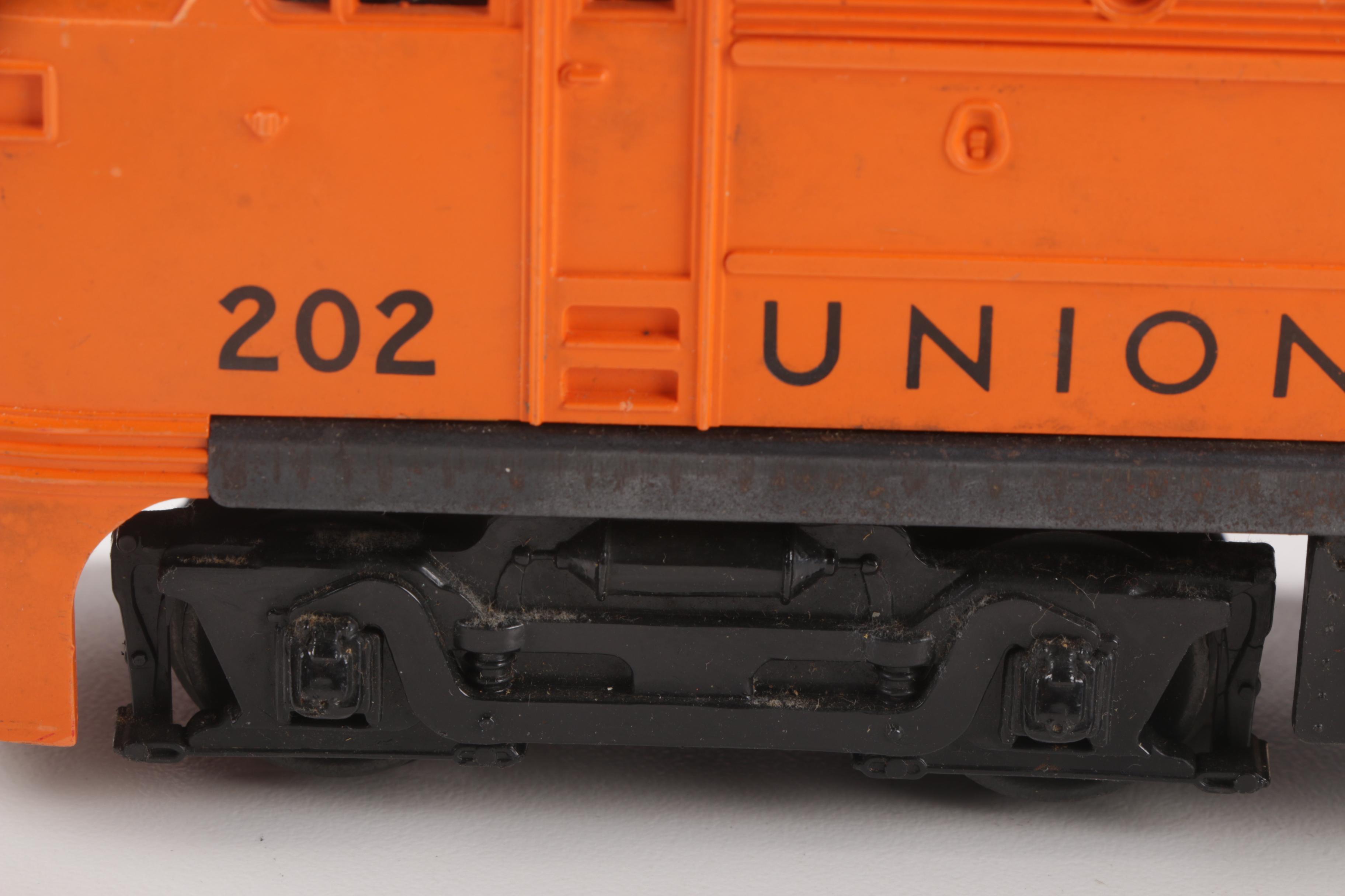 Lionel O-Gauge Union Pacific 202 Diesel Locomotive with Freight Cars and Caboose