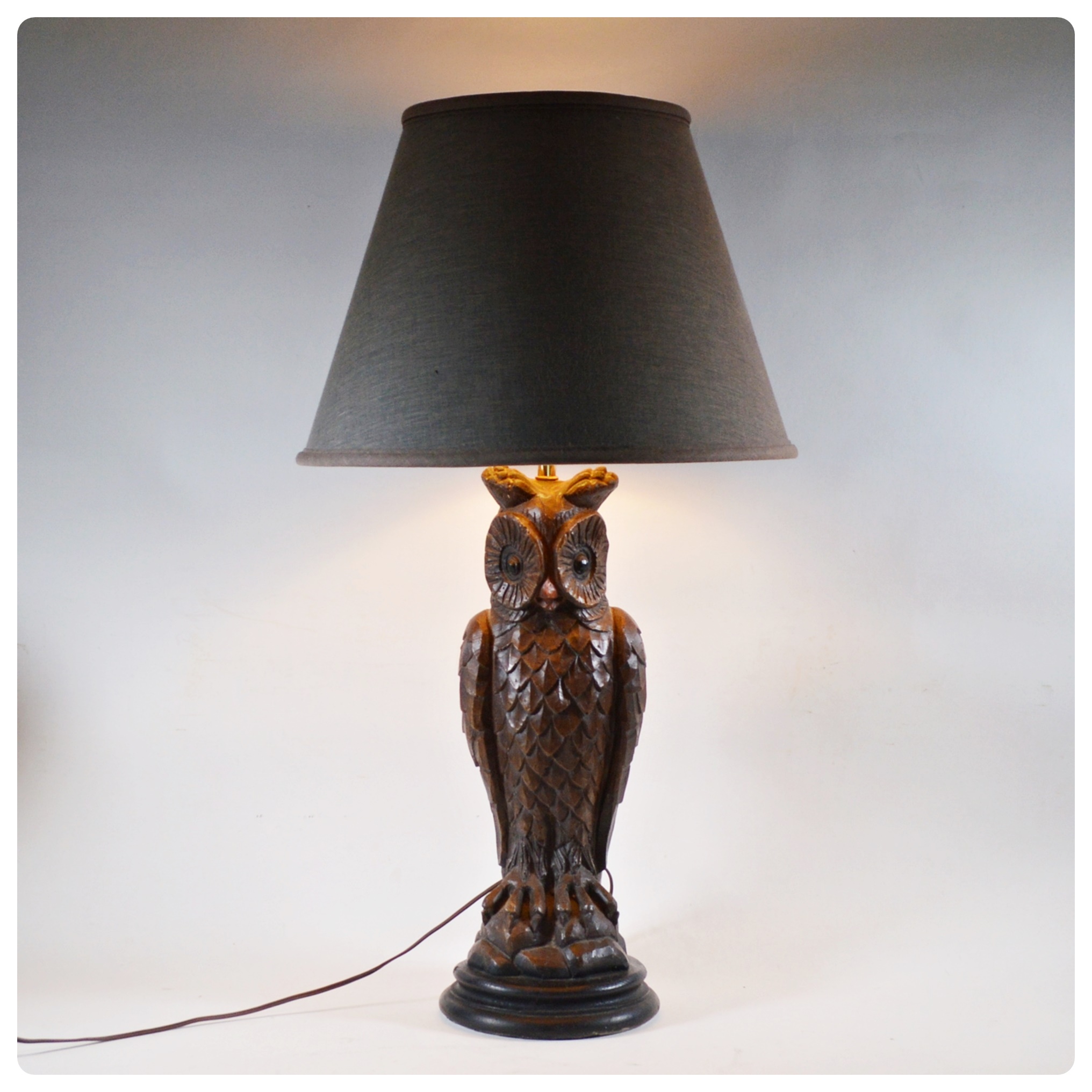 Ceramic Standing Owl Table Lamp
