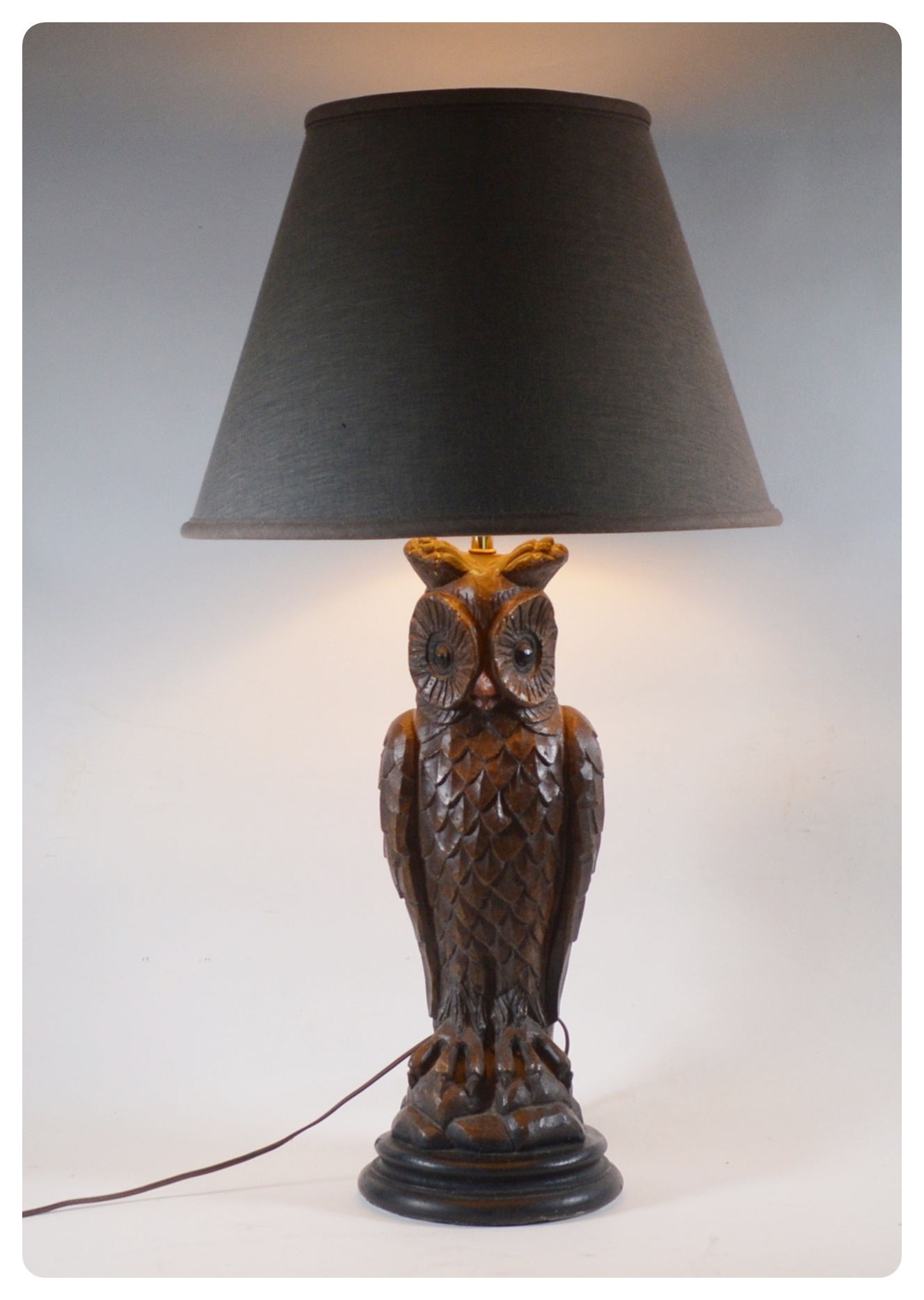 Ceramic Standing Owl Table Lamp