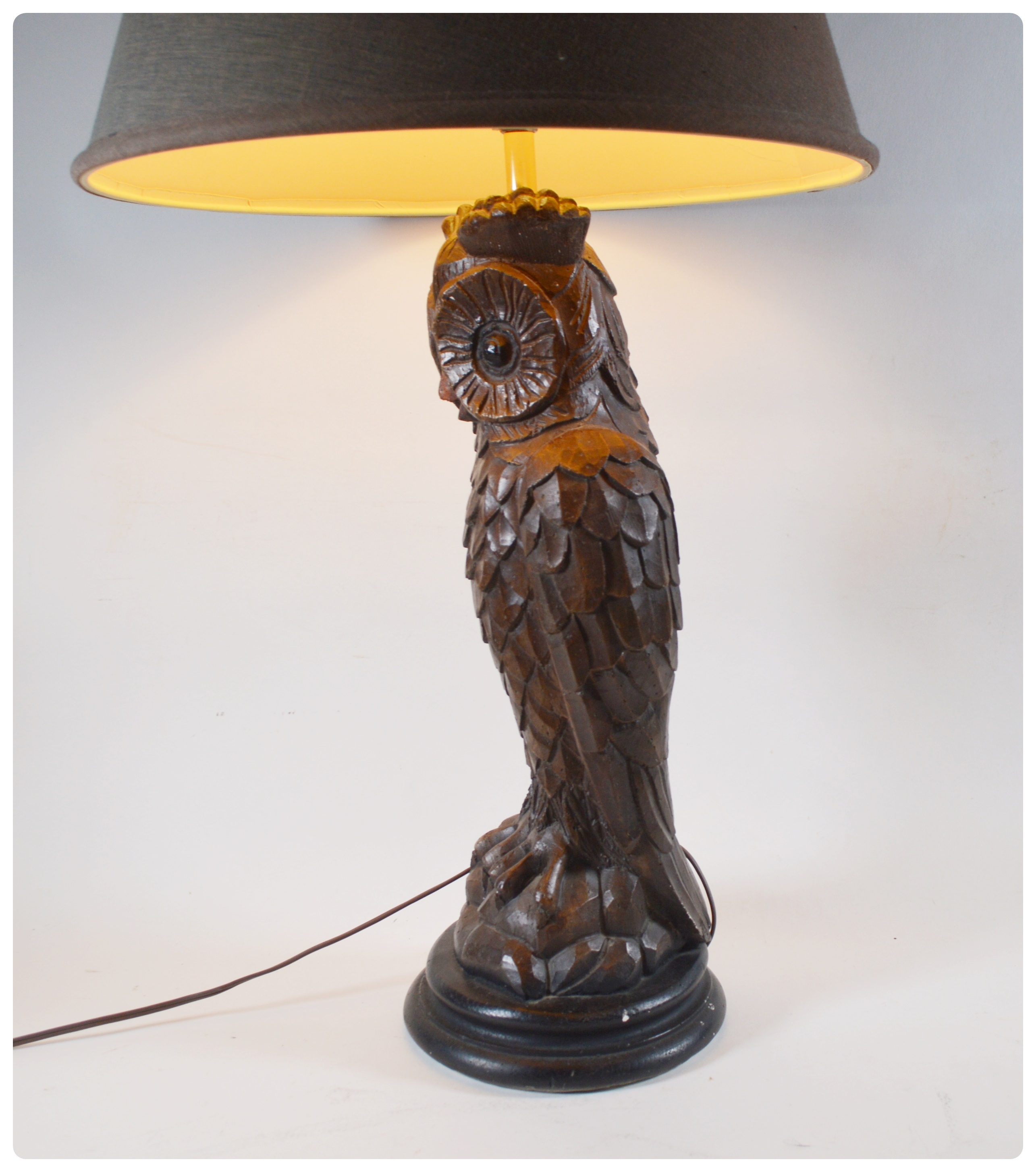 Ceramic Standing Owl Table Lamp