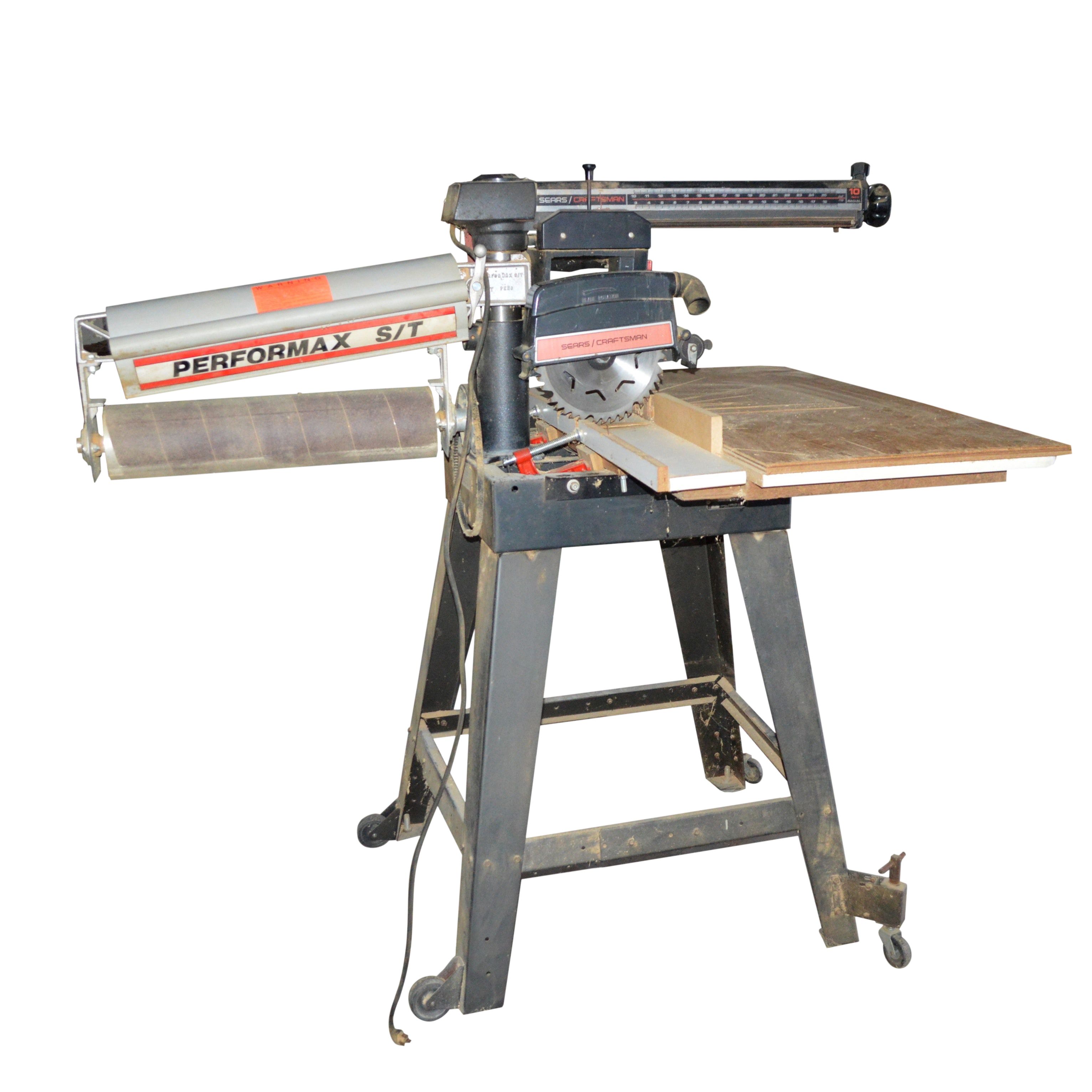 Craftsman 10" Radial Arm Saw with Performax S/T Drum Sander