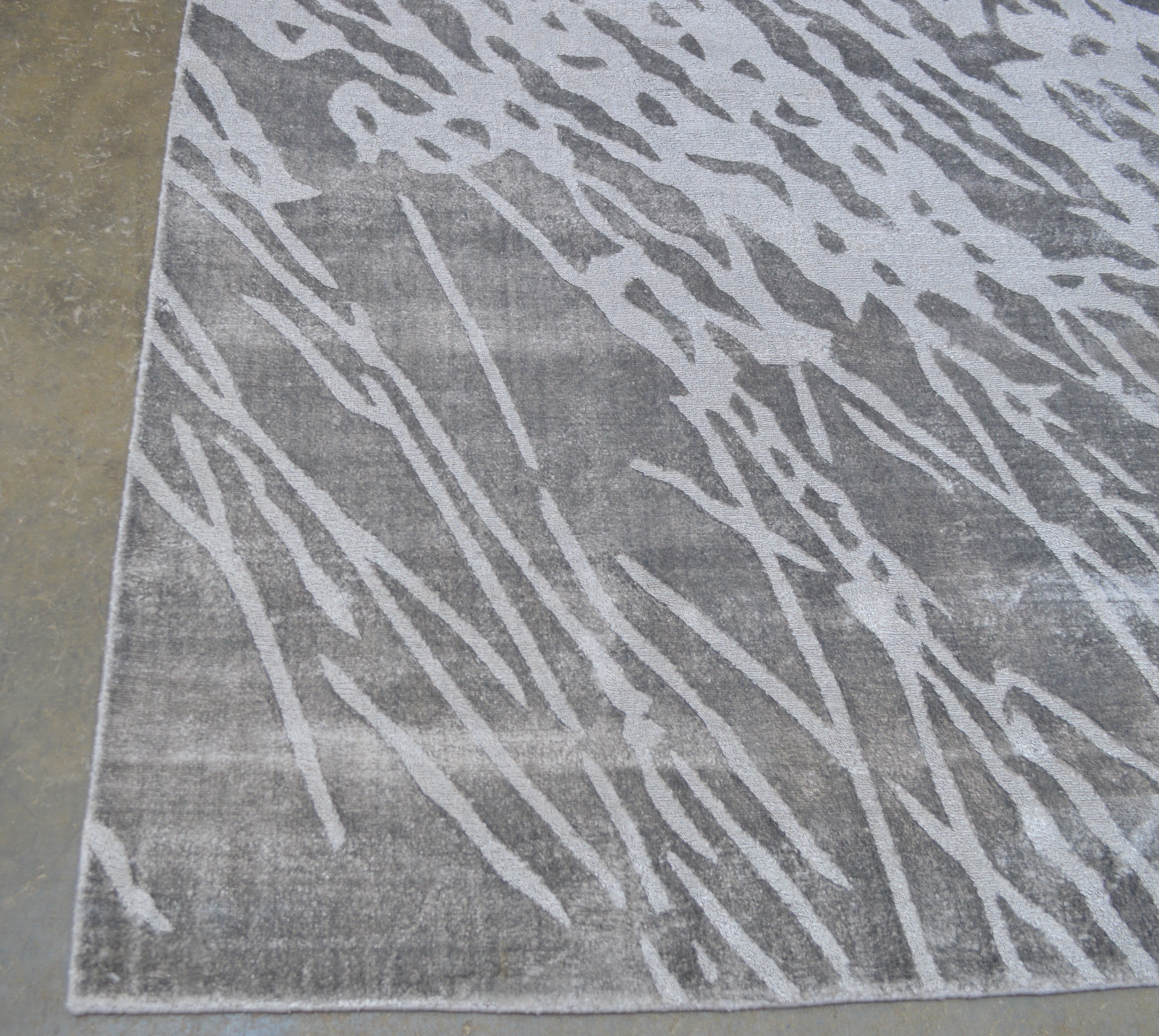 9' x 12' Handwoven Indian Viscose Area Rug from The Rug Gallery