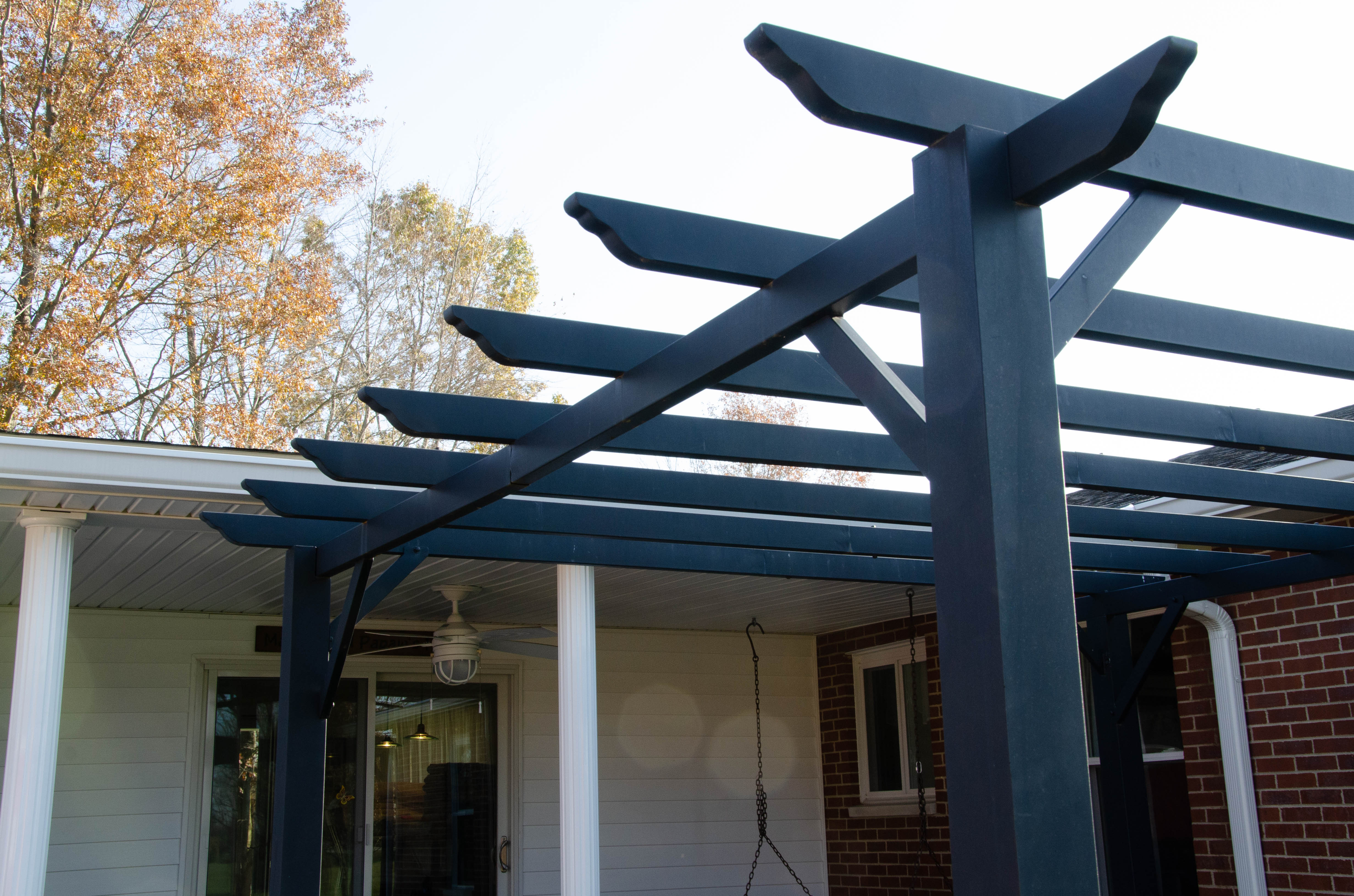 Garden Treasures Aluminum Pergola with Removable Shade Canopy