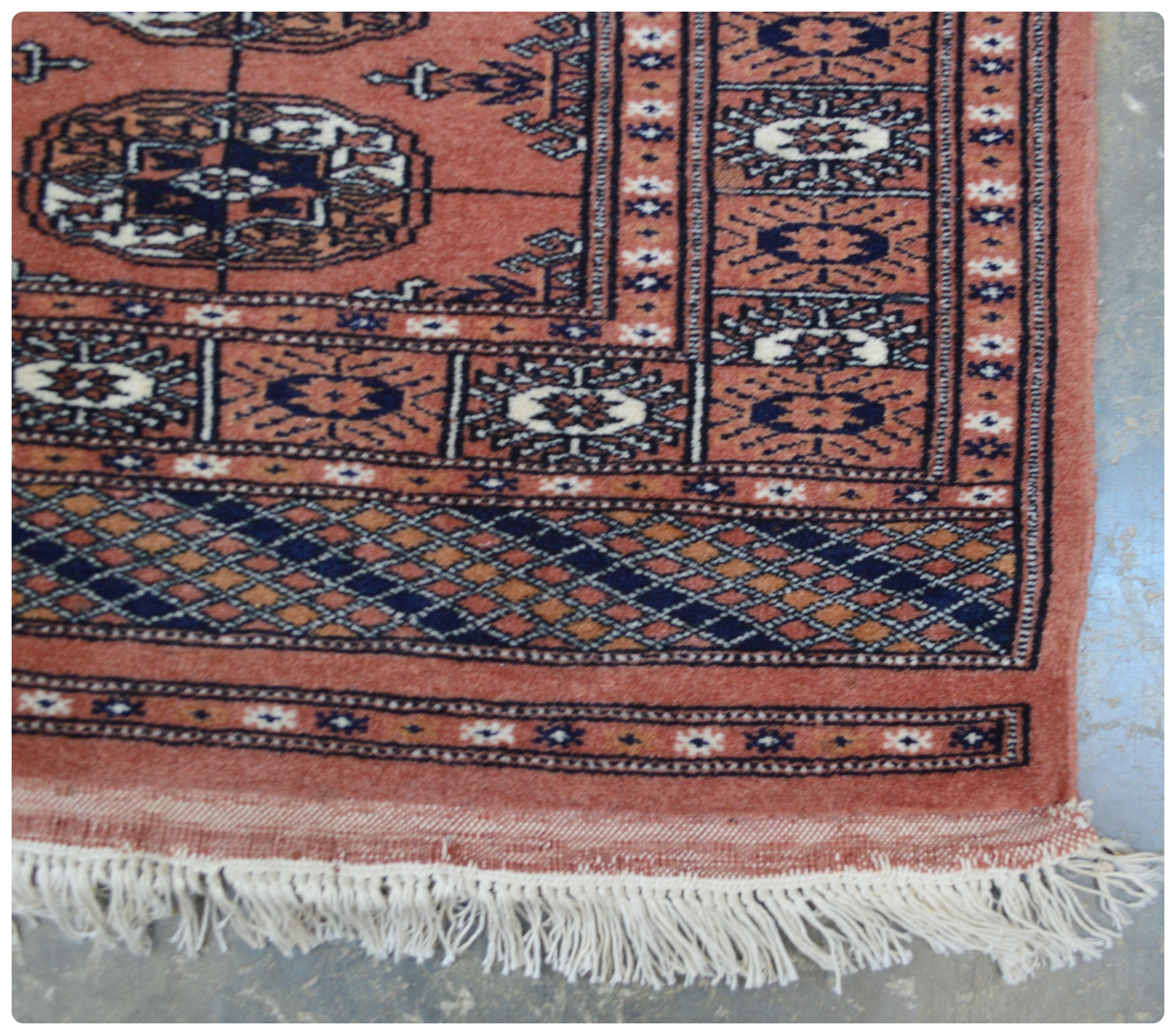 2'2 x 6'6 Hand-Knotted Pakistan Bokhara Wool Runner from The Rug Gallery