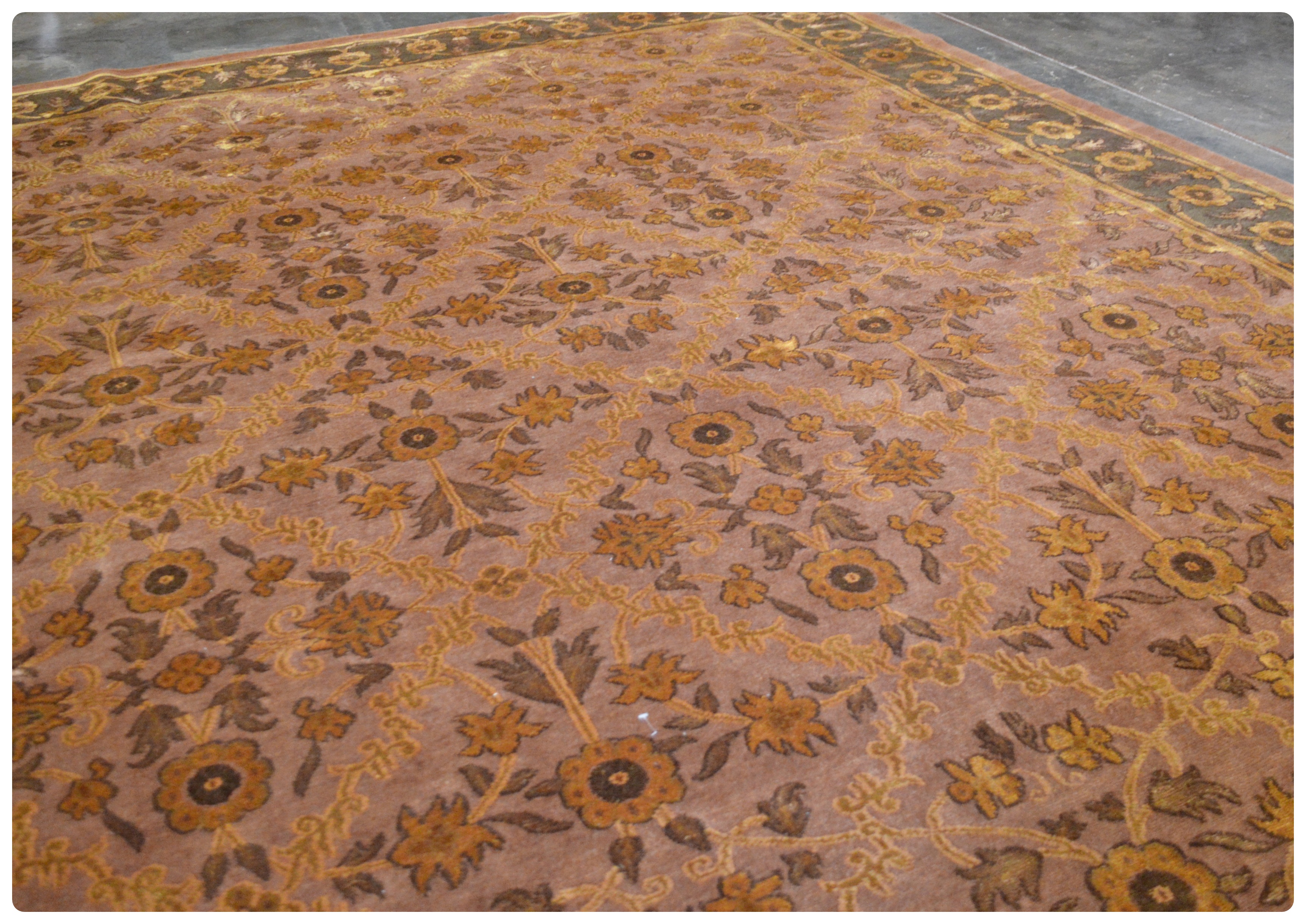 9'10 x 11'10  Hand-Knotted Tibetan Wool Rug from The Rug Gallery