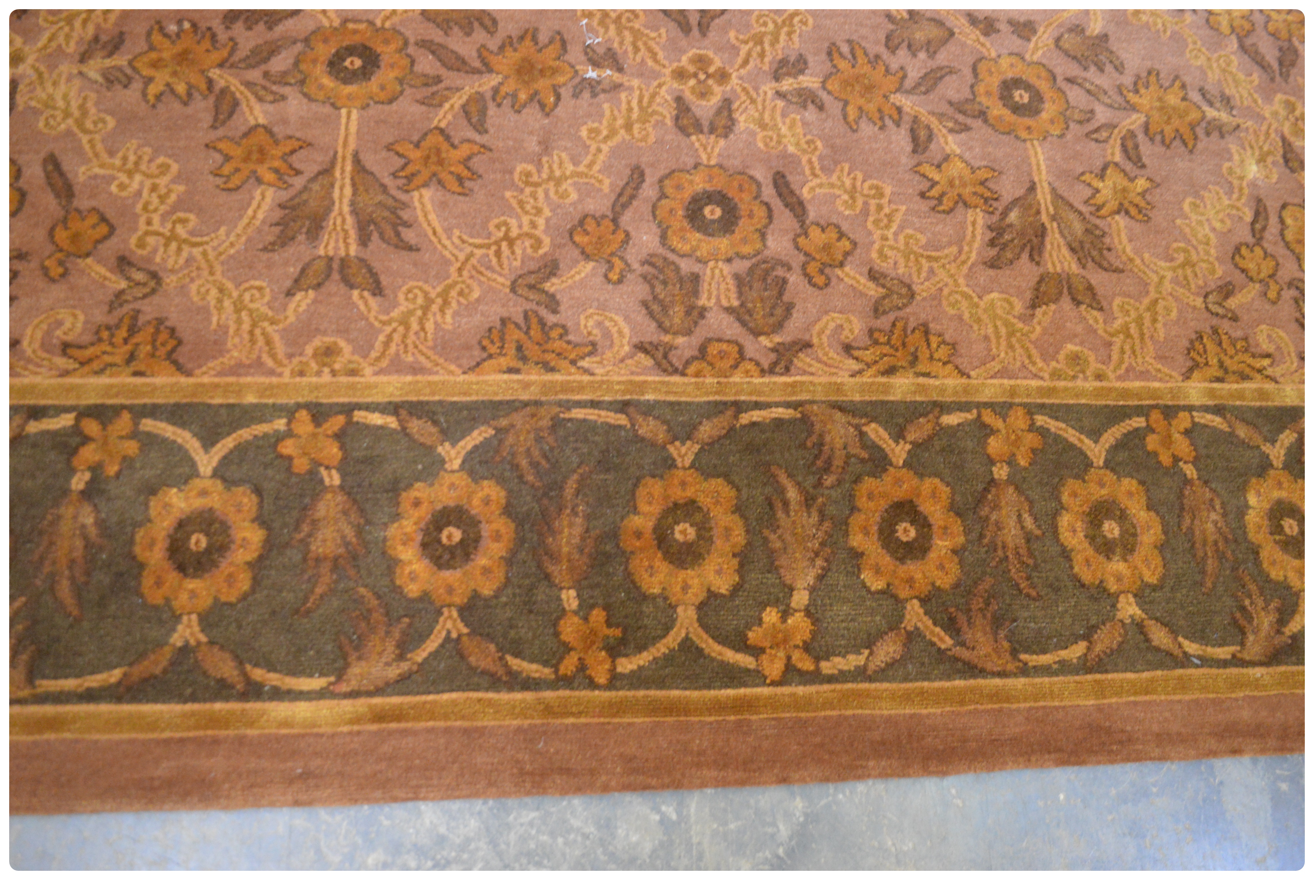 9'10 x 11'10  Hand-Knotted Tibetan Wool Rug from The Rug Gallery